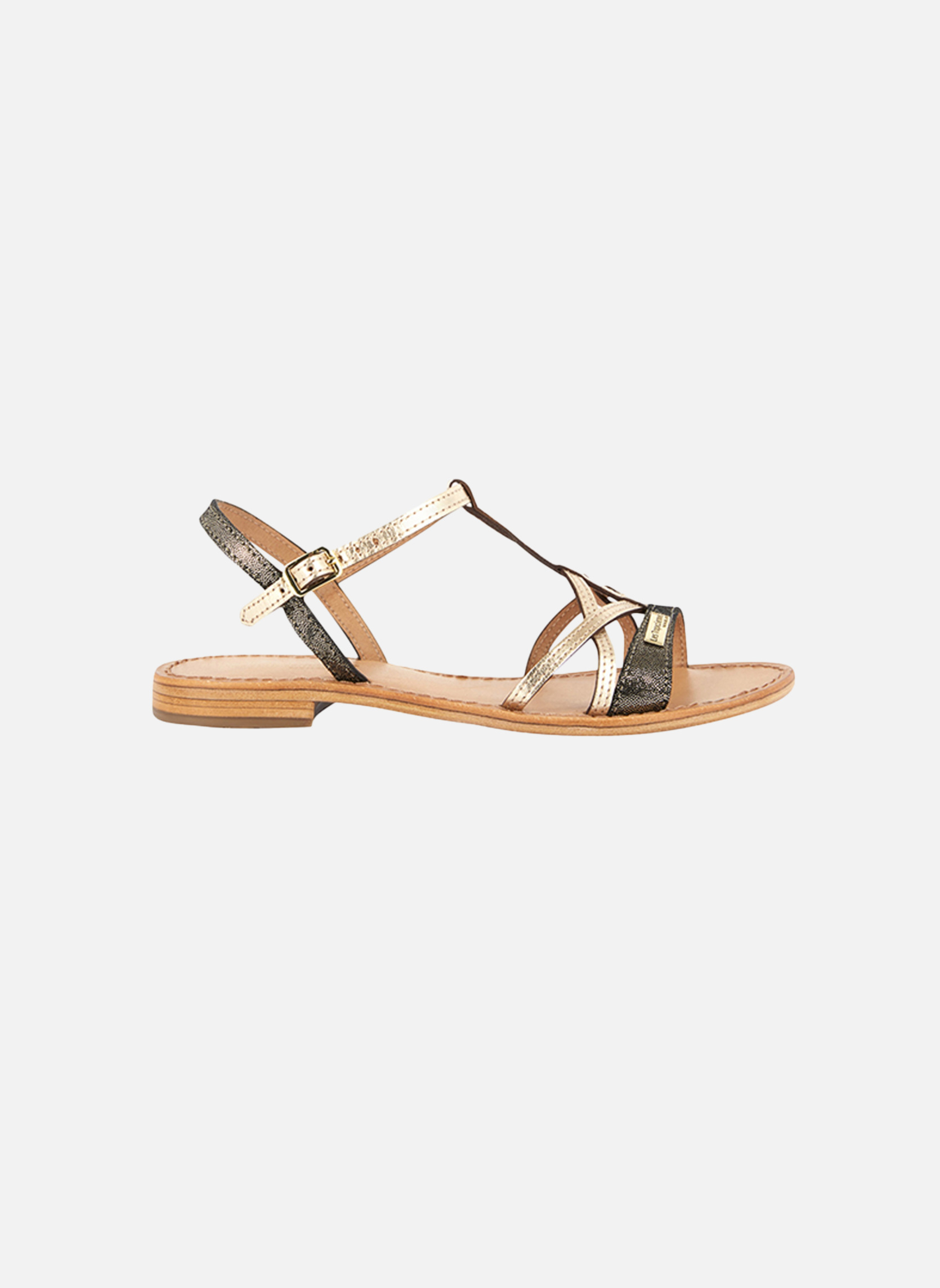 Sandales Blanc femme noir Les Tropéziennes par M Belarbi Sandales Blanc femme noir Noir
