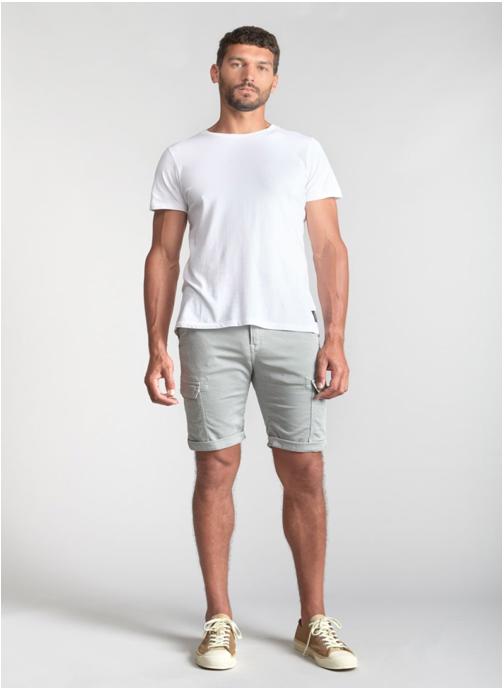 Le temps des cerises Bermudas Bermuda short DAMON Grey homme gris
