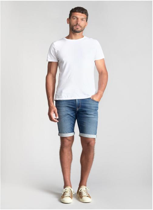 Le temps des cerises Bermudas Bermuda short en jeans JOGG Blue homme bleu