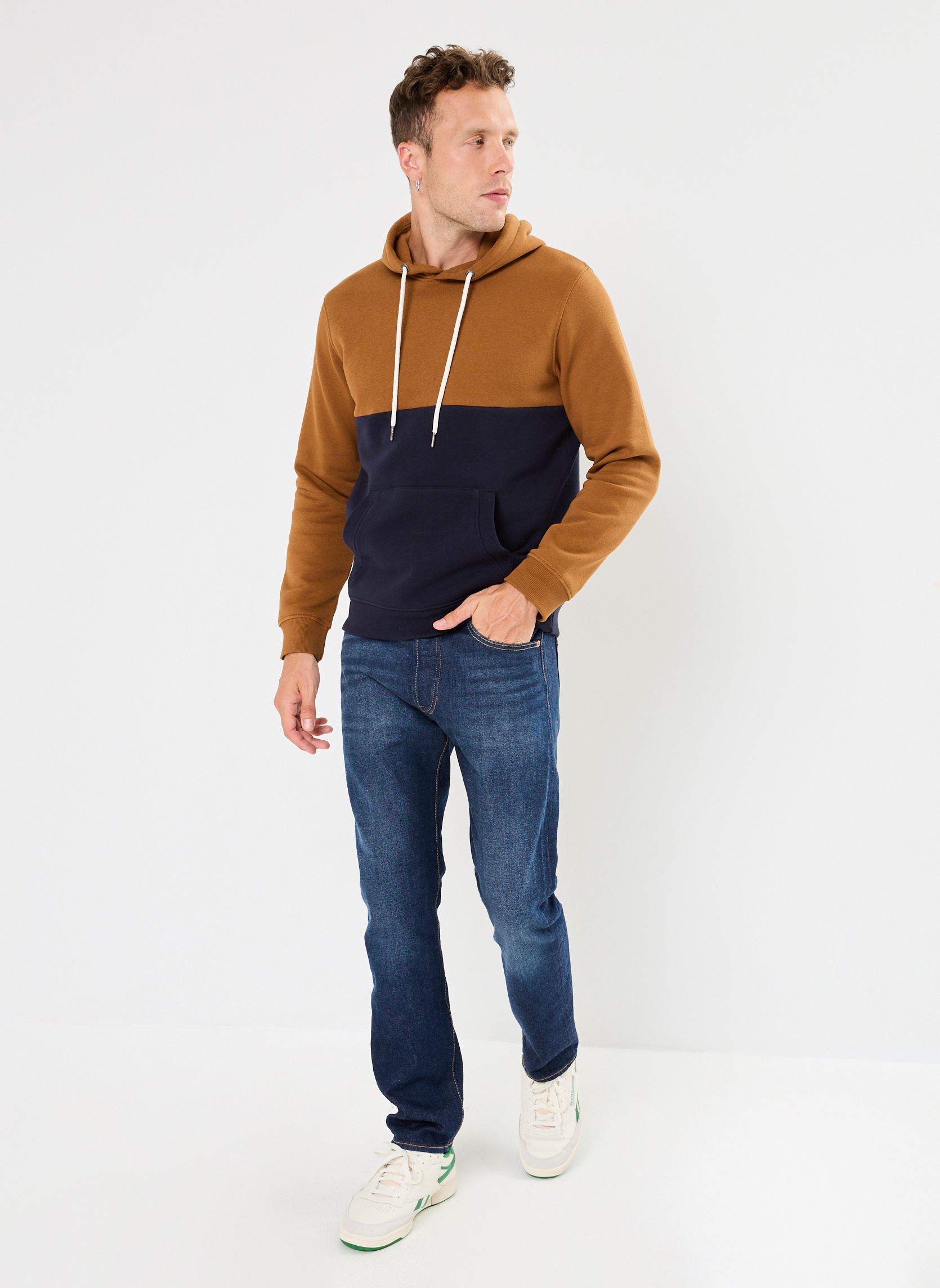 Sweats à capuche MARCO sweat homme marron Marvin&Co Sweats à capuche MARCO sweat homme marron RUBBER
