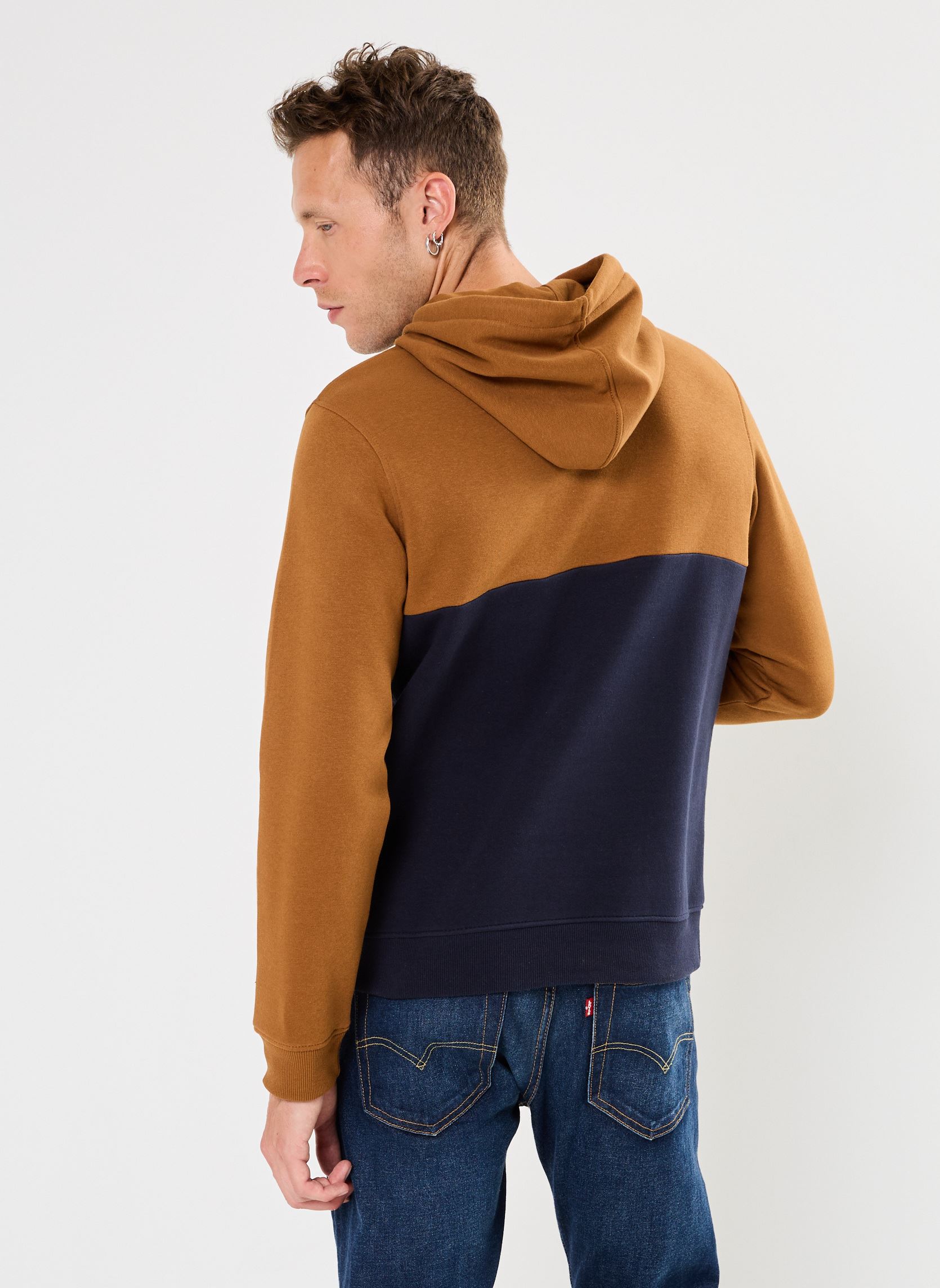 Sweats à capuche MARCO sweat homme marron Marvin&Co Sweats à capuche MARCO sweat homme marron RUBBER