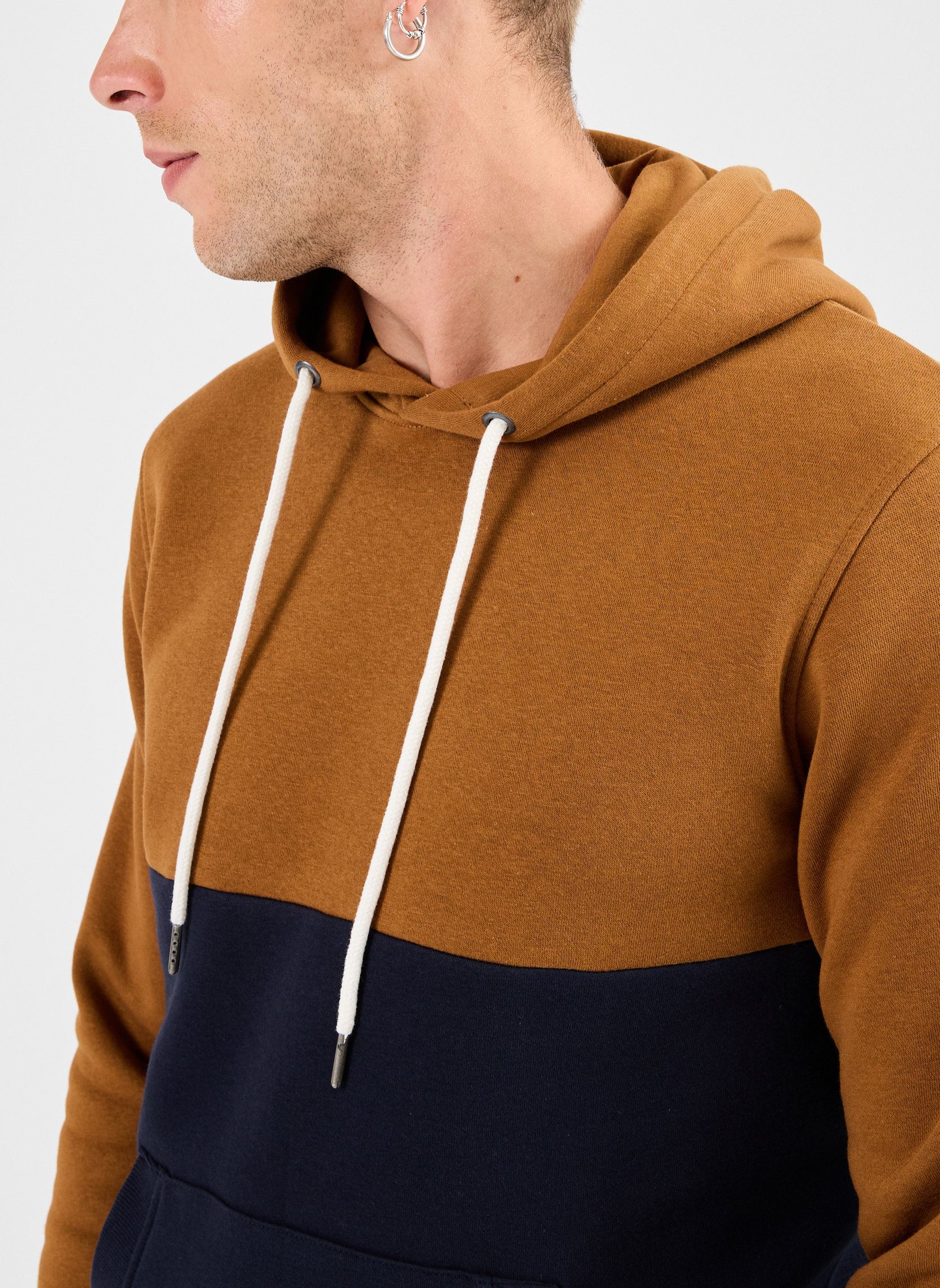 Sweats à capuche MARCO sweat homme marron Marvin&Co Sweats à capuche MARCO sweat homme marron RUBBER