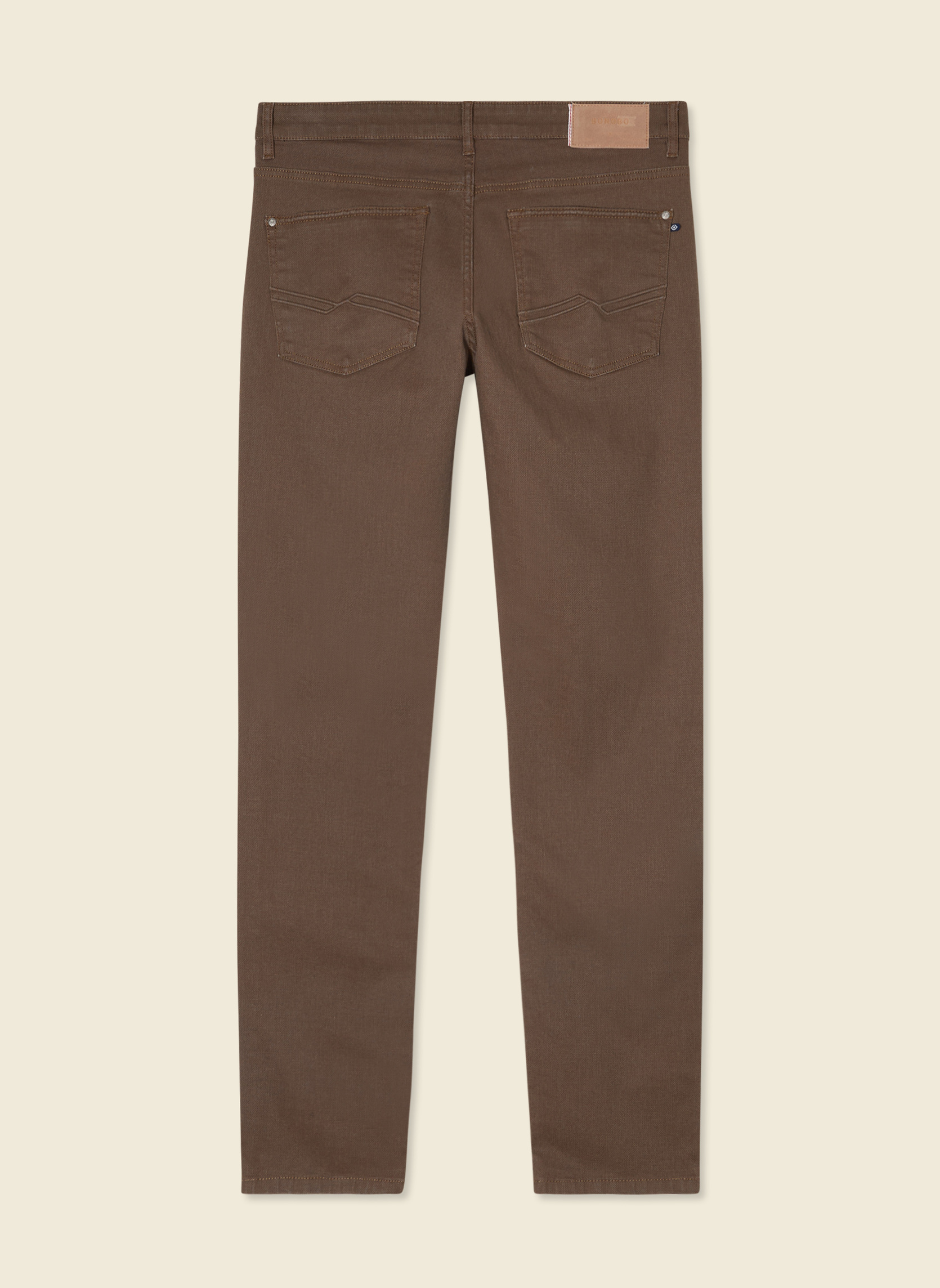 Jeans droit SADAO-PAPOU homme marron Bonobo Jeans droit SADAO-PAPOU homme marron Marron clair