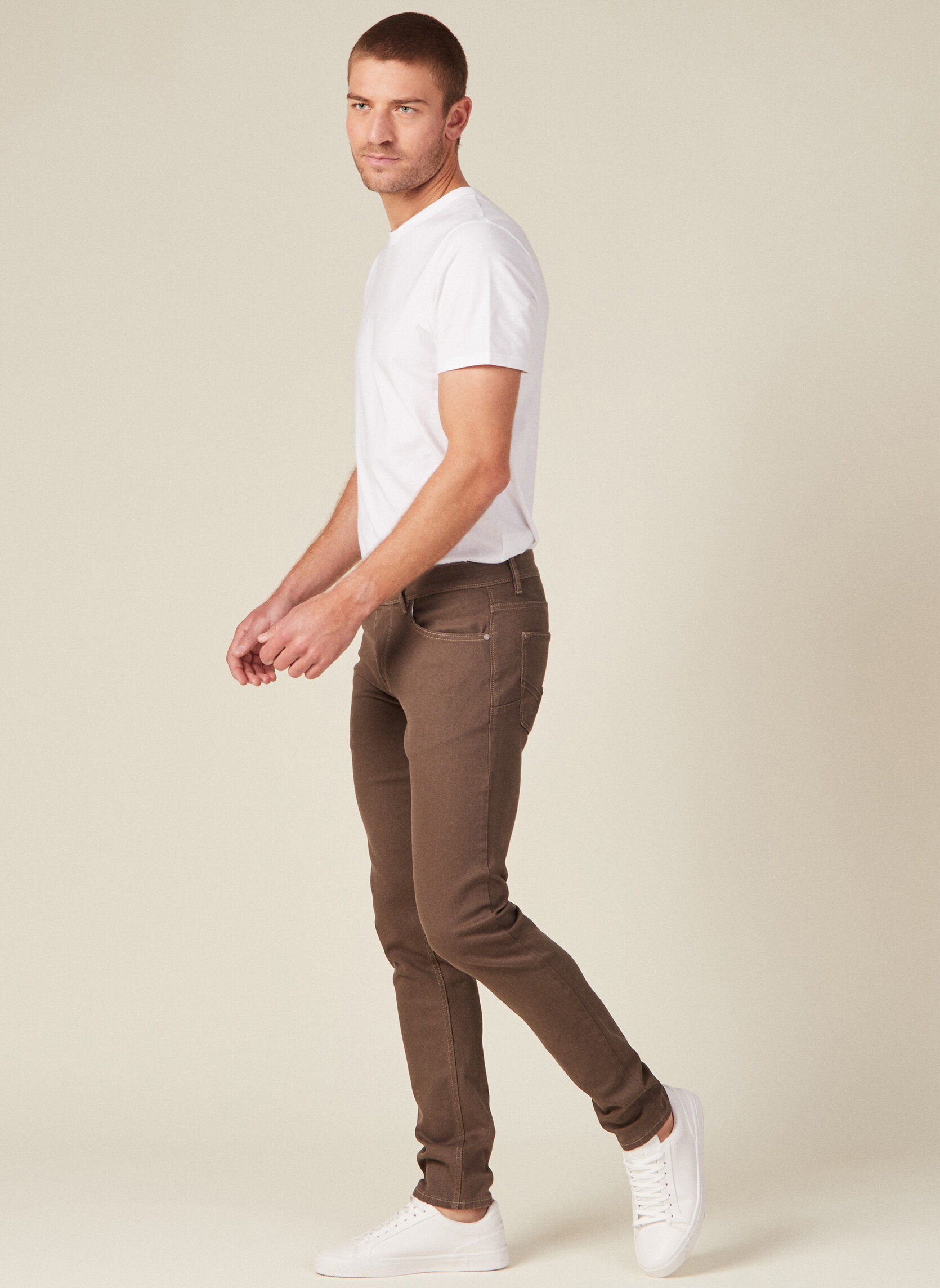 Jeans droit SADAO-PAPOU homme marron Bonobo Jeans droit SADAO-PAPOU homme marron Marron clair