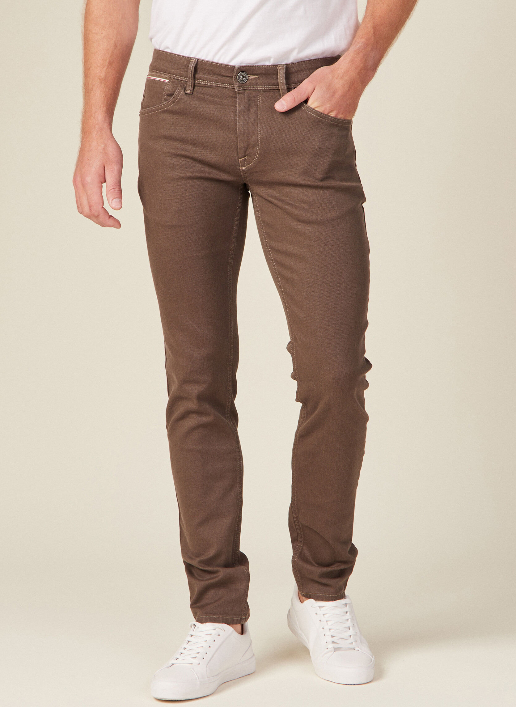 Jeans droit SADAO-PAPOU homme marron Bonobo Jeans droit SADAO-PAPOU homme marron Marron clair