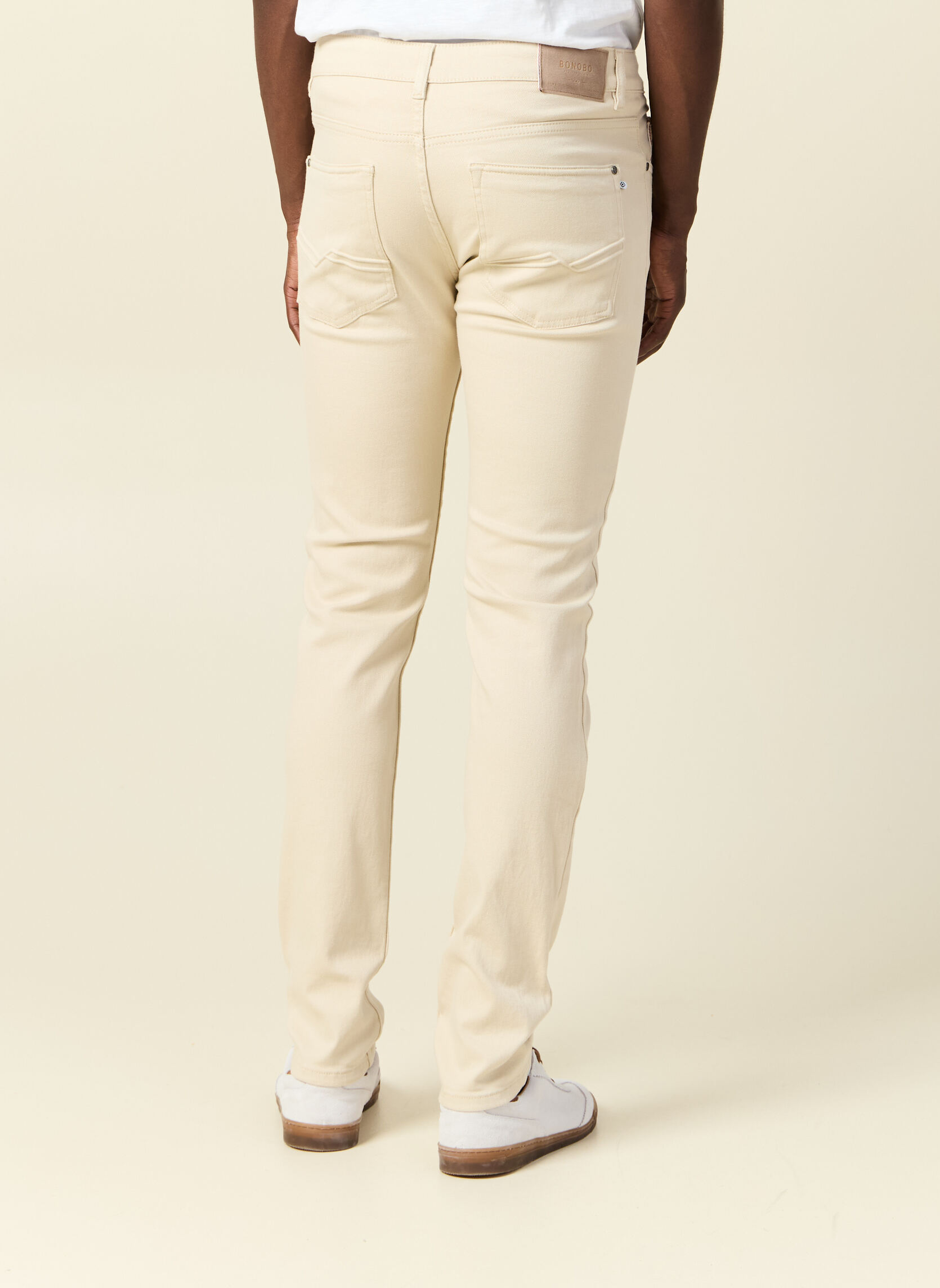 Jeans droit SADAO-PAPOU homme blanc Bonobo Jeans droit SADAO-PAPOU homme blanc Blanc