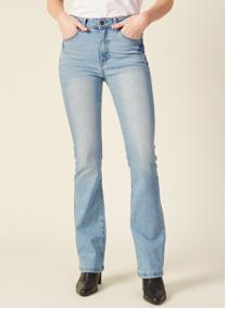 Jeans droit BALI-BUTTON femme bleu Bonobo Jeans droit BALI-BUTTON femme bleu Bleu clair
