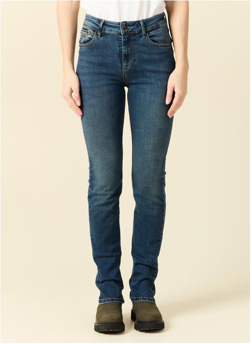 Bonobo Jeans droit ROMA-CITRON femme bleu