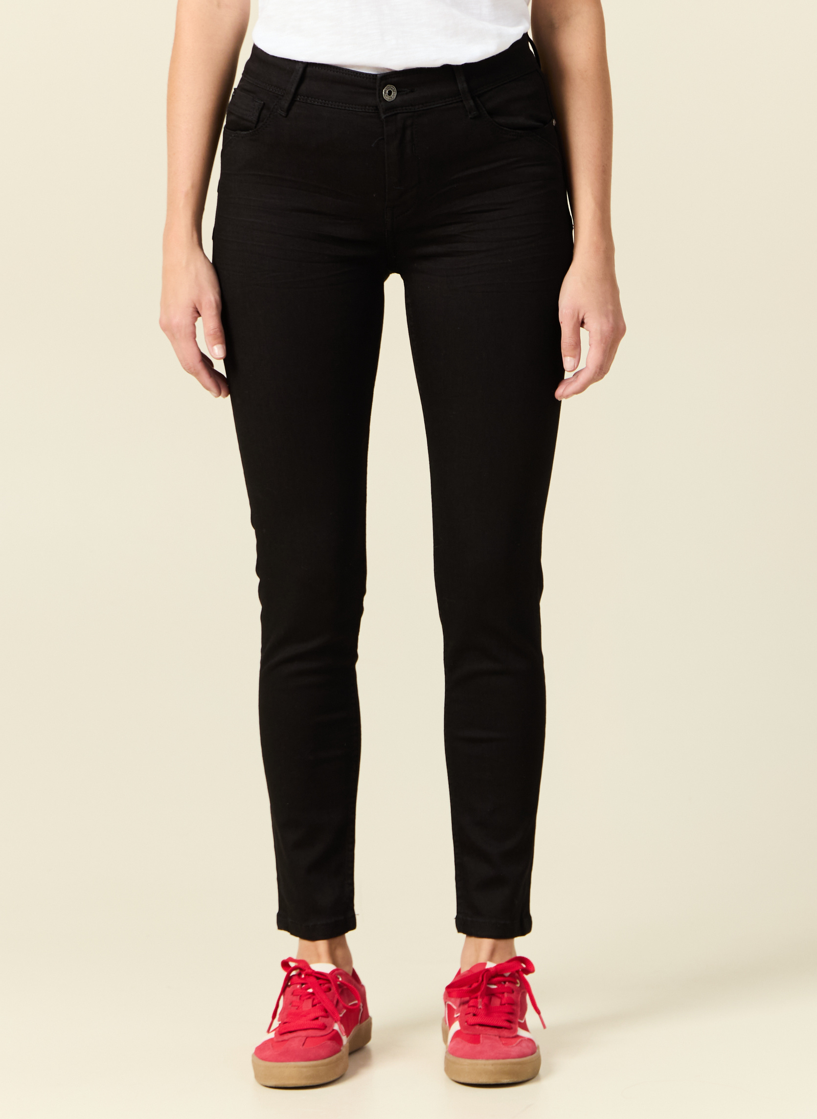 Jeans droit SEBBA-PUSHC femme noir Bonobo Jeans droit SEBBA-PUSHC femme noir Noir