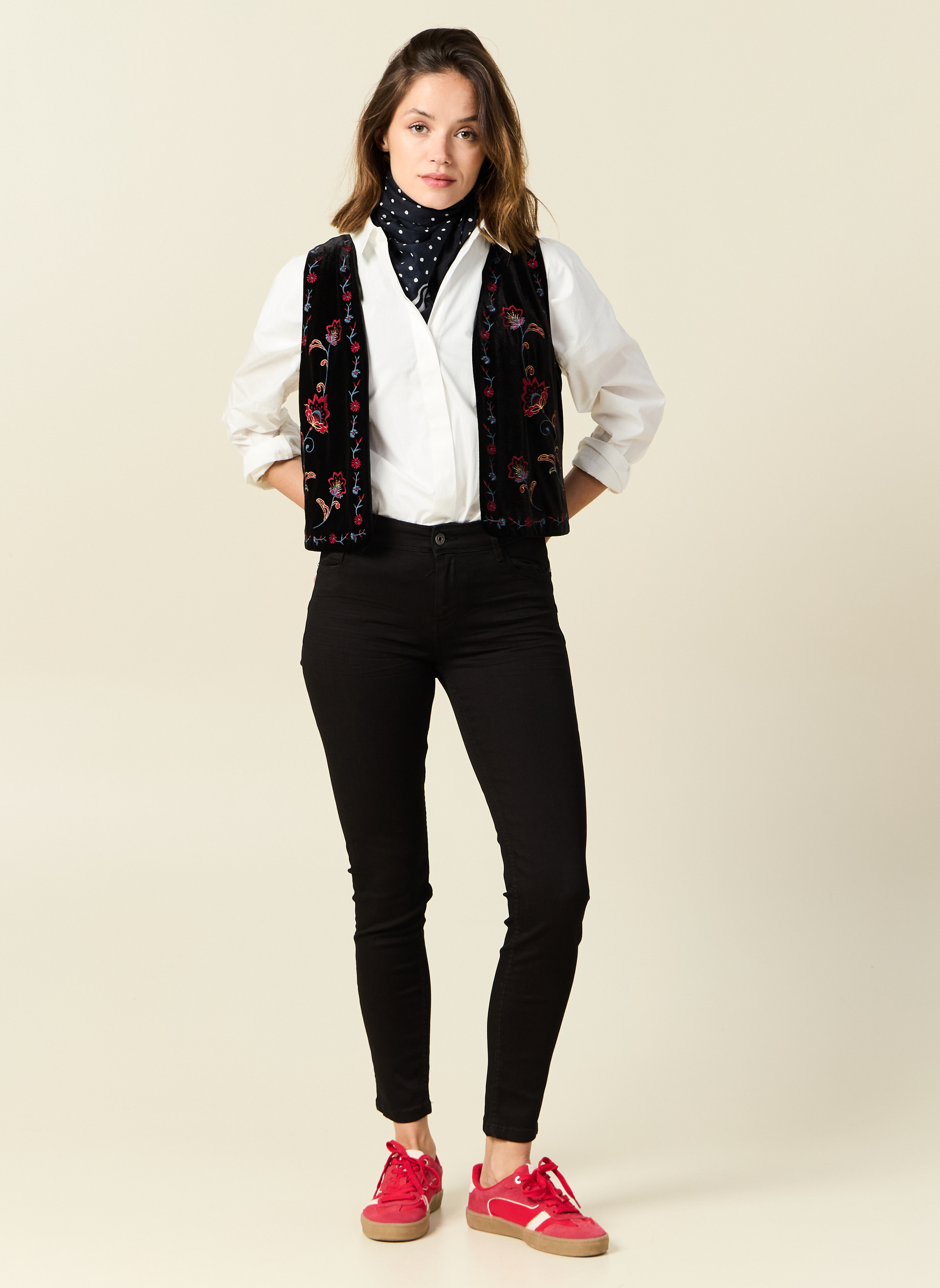 Jeans droit SEBBA-PUSHC femme noir Bonobo Jeans droit SEBBA-PUSHC femme noir Noir