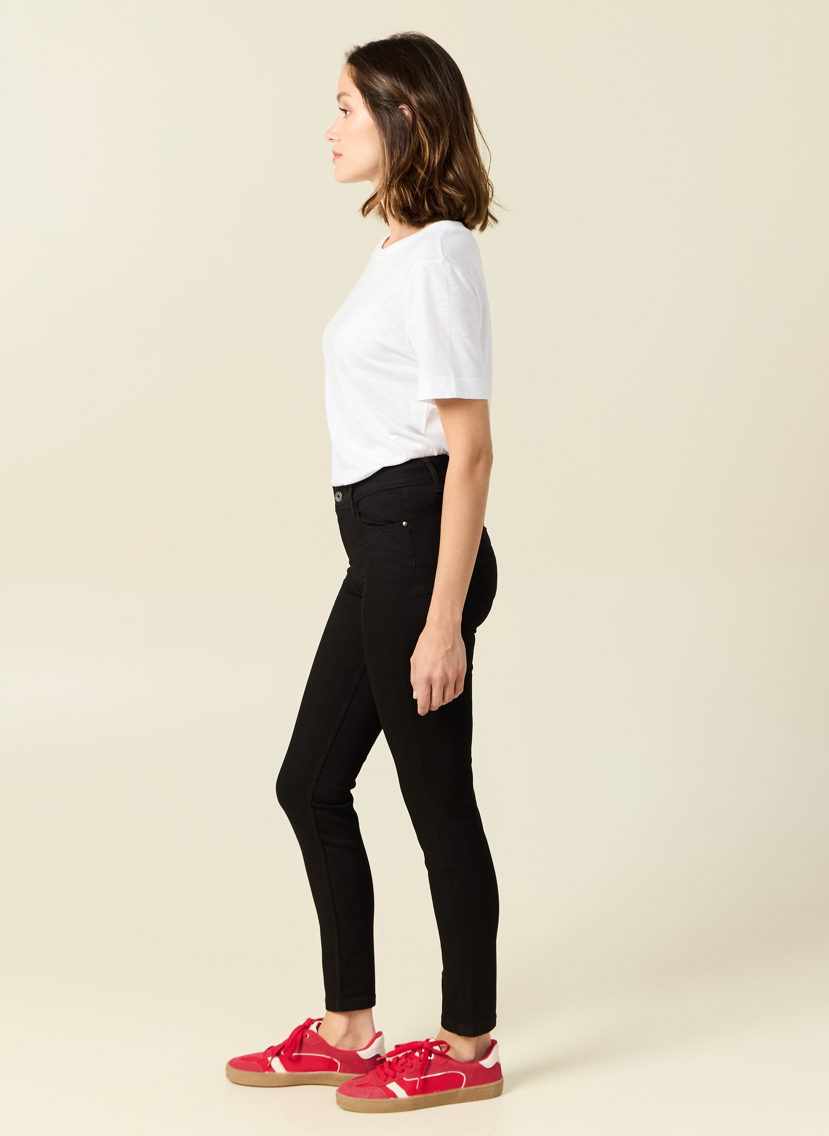 Jeans droit SEBBA-PUSHC femme noir Bonobo Jeans droit SEBBA-PUSHC femme noir Noir