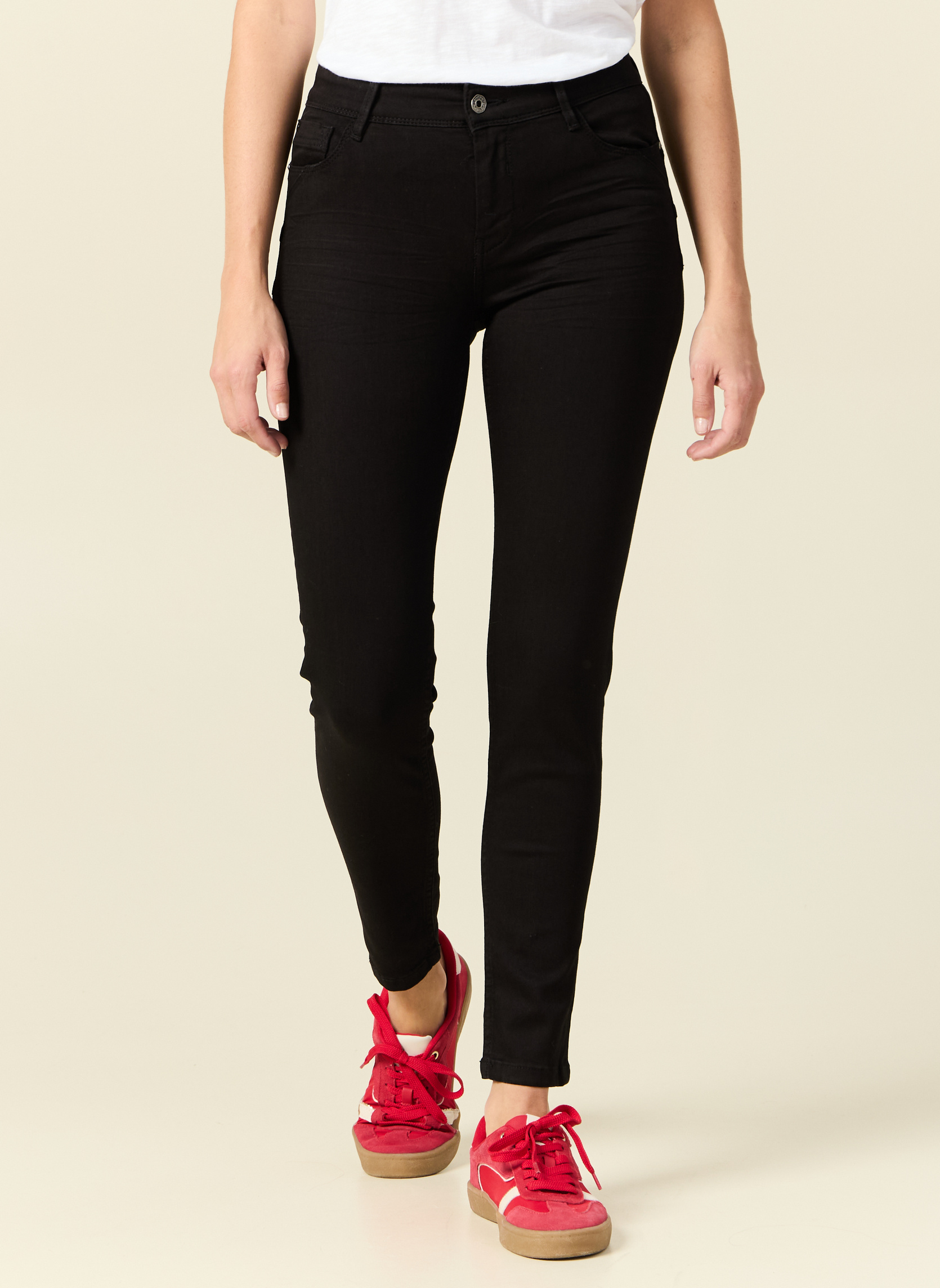 Jeans droit SEBBA-PUSHC femme noir Bonobo Jeans droit SEBBA-PUSHC femme noir Noir