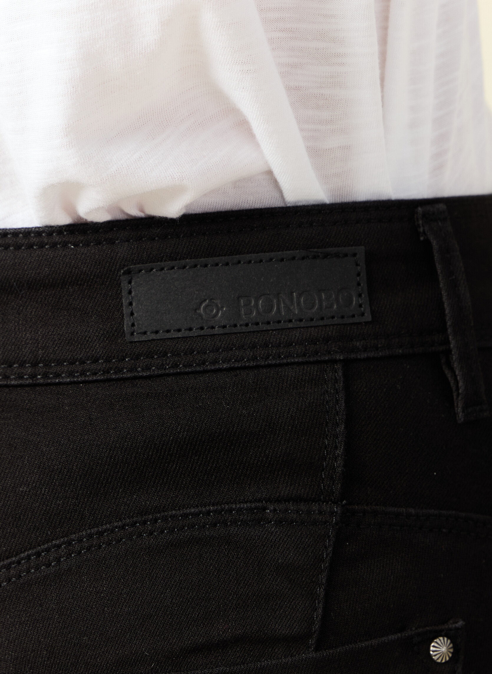 Jeans droit SEBBA-PUSHC femme noir Bonobo Jeans droit SEBBA-PUSHC femme noir Noir