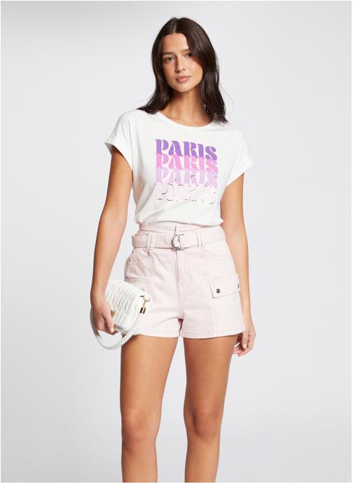 Morgan Tee-shirts 241-DPARIS femme blanc