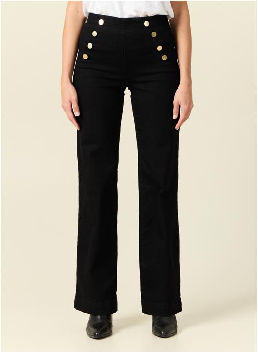 Bonobo Jeans droit Jeans bootcut - FIDJI-MARIN femme noir