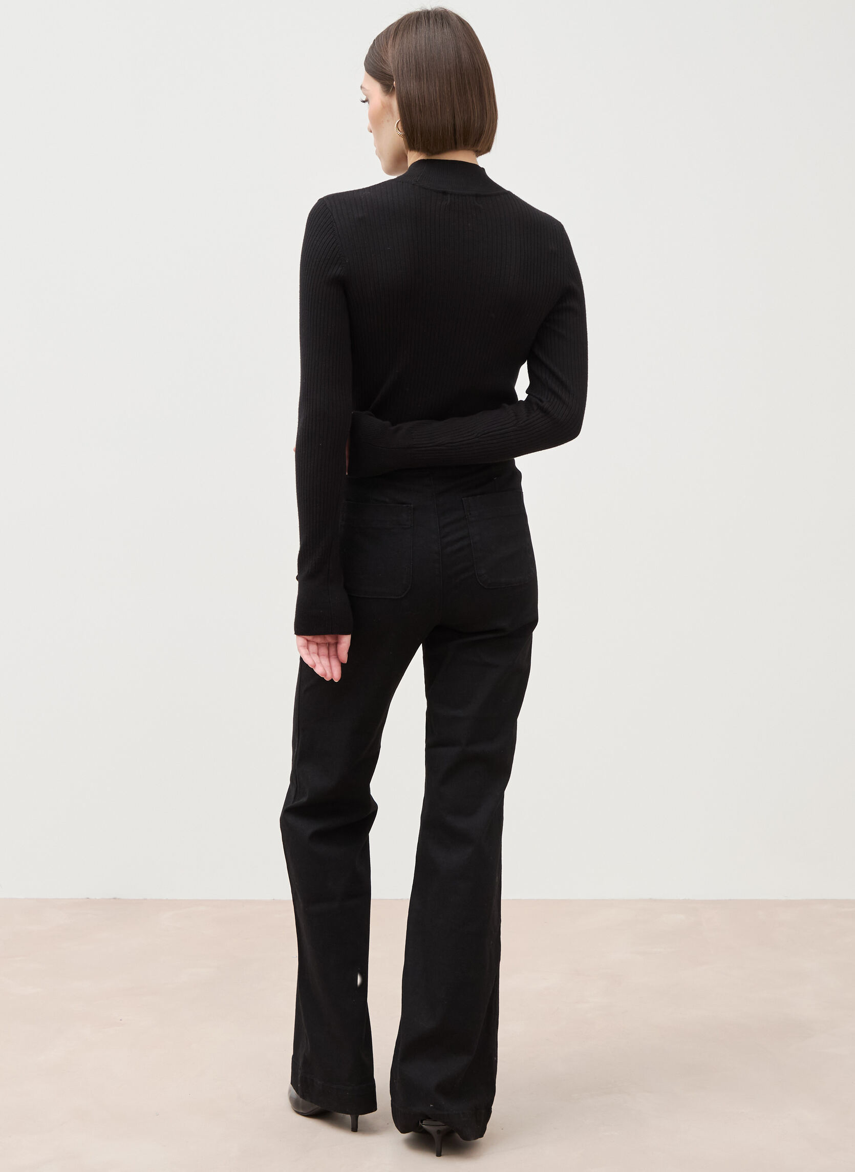 Jeans droit Jeans bootcut - FIDJI-MARIN femme noir Bonobo Jeans droit Jeans bootcut - FIDJI-MARIN femme noir Noir