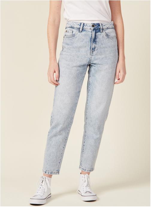Bonobo Jeans droit Jeans mom - MINSK-BASIC femme bleu