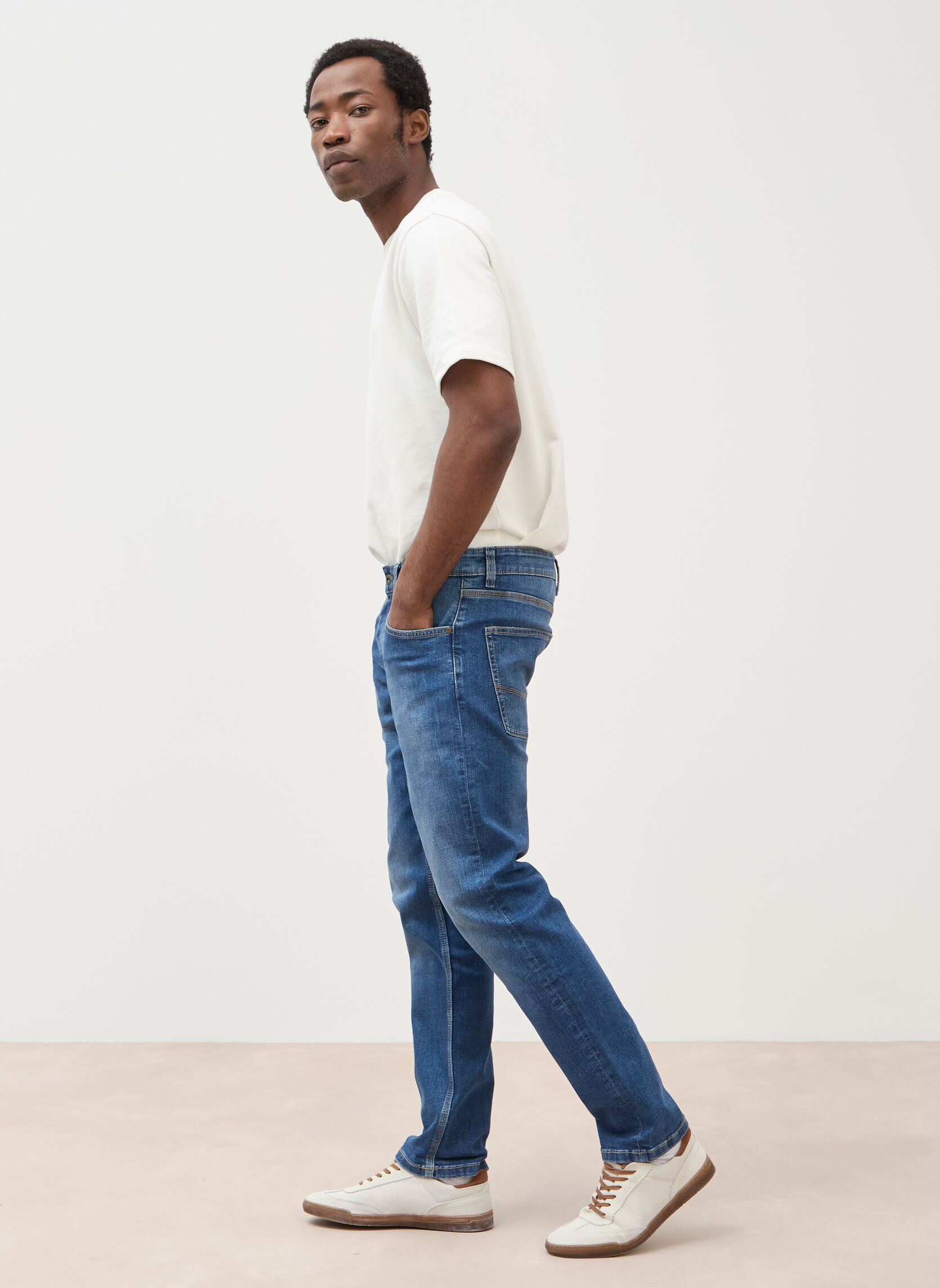 Jeans droit SOCHI-BASK32 homme bleu Bonobo Jeans droit SOCHI-BASK32 homme bleu Bleu foncé