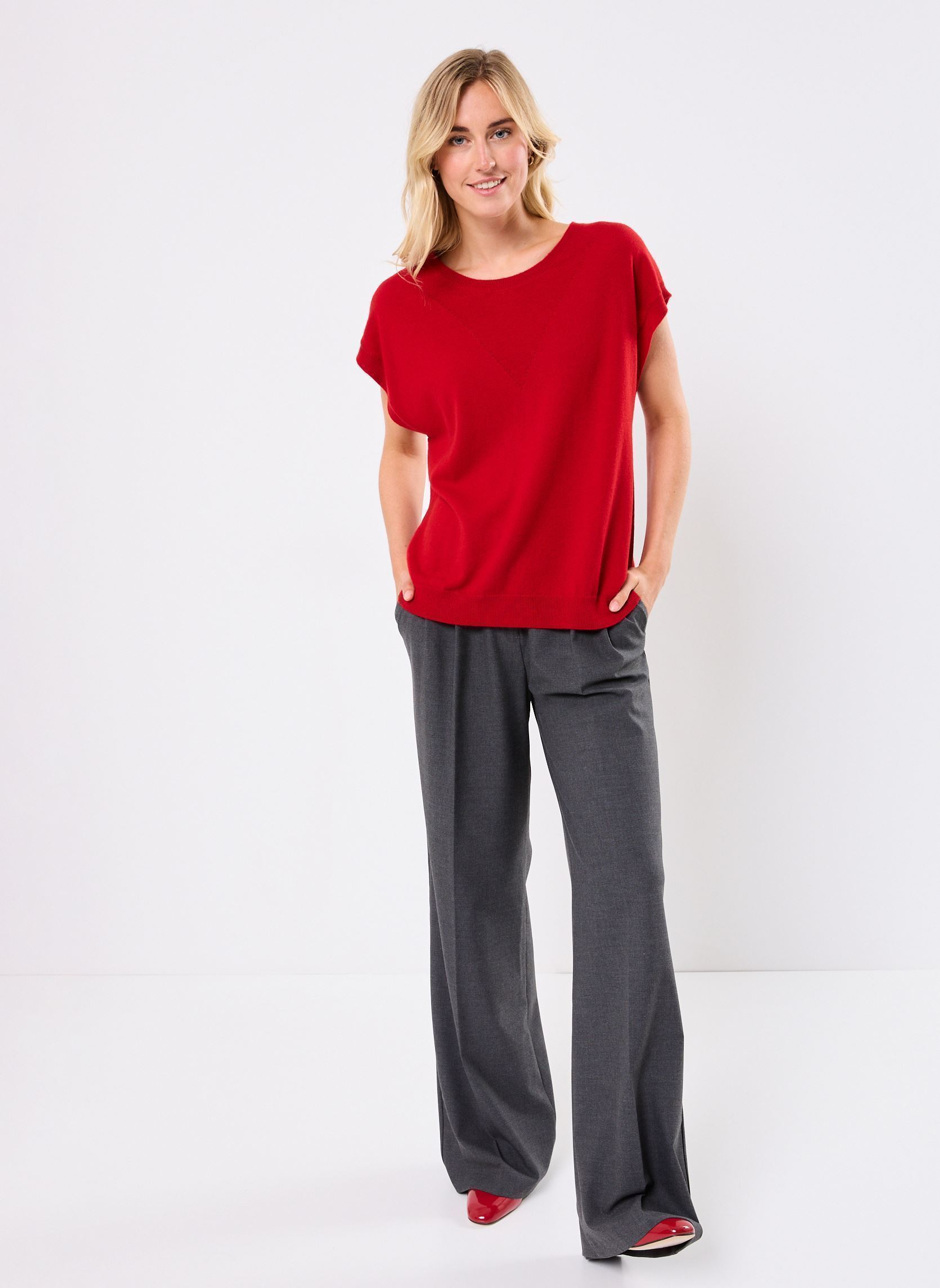 Pulls MANGARO laine femme rouge Georgia Rose Pulls MANGARO laine femme rouge EQUESTRIAN RED