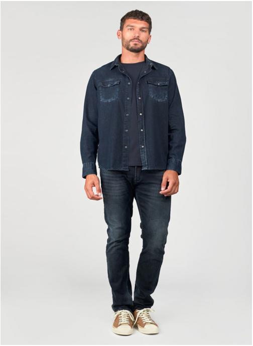 Le temps des cerises Chemises Chemise en jeans PEDRO Blue homme bleu