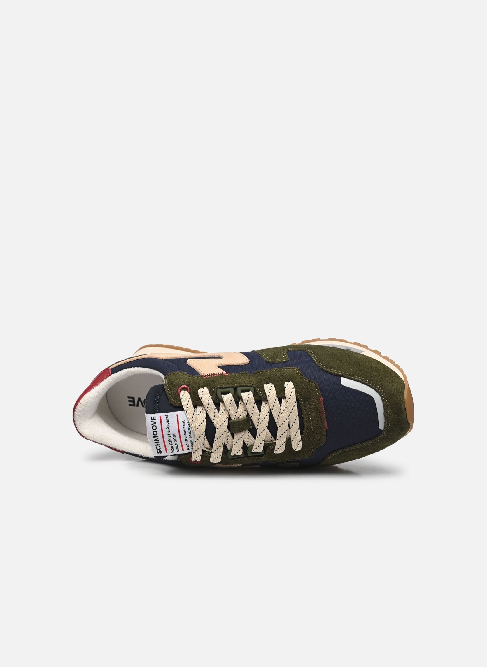 Baskets ATHENE RUNNER M homme multicolore Schmoove Baskets ATHENE RUNNER M homme multicolore OLIVE/NAVY/DOVE