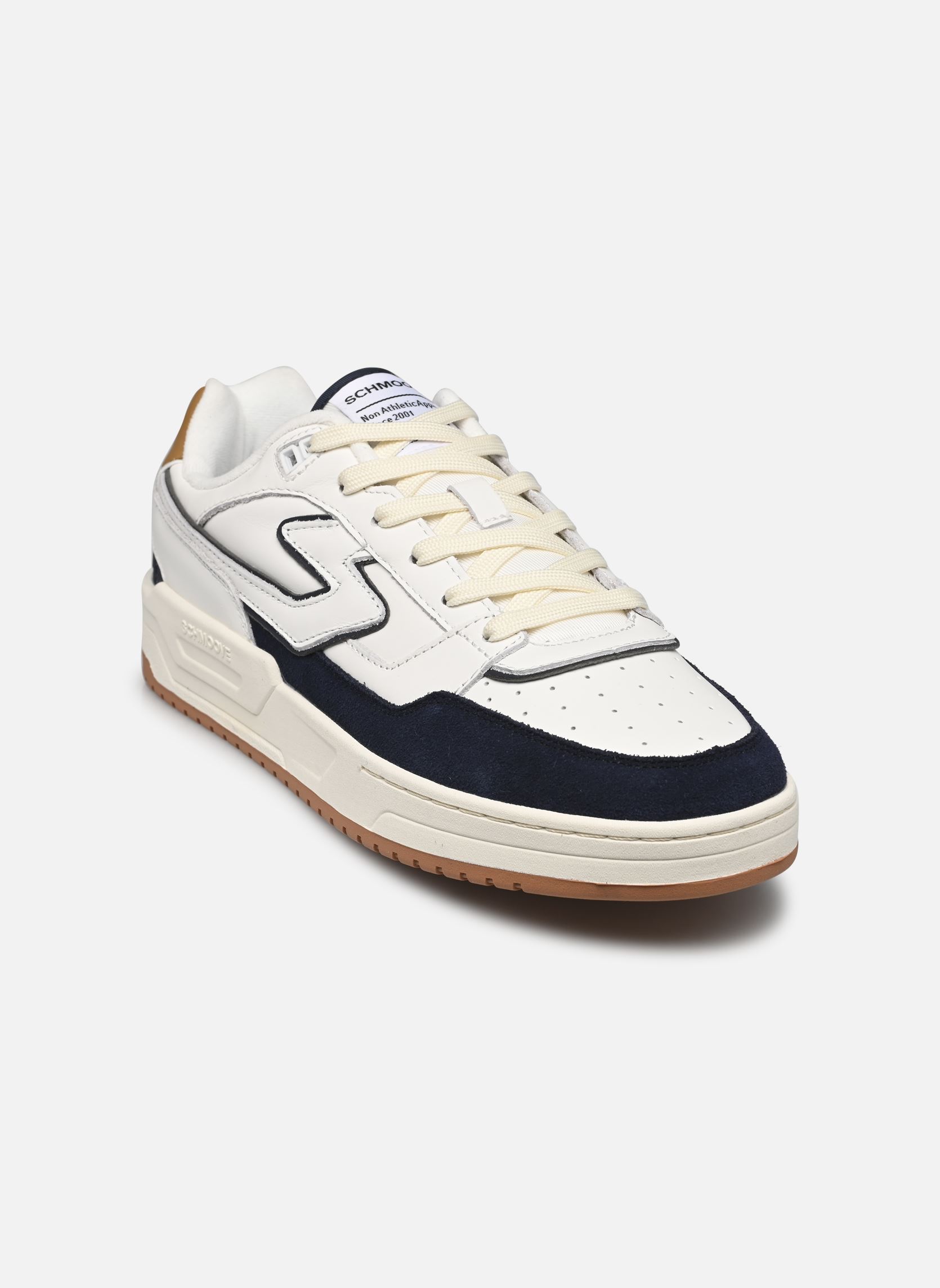 Sneaker BROOKLYN COURT M herren weiß Schmoove Sneaker BROOKLYN COURT M herren weiß WHITE/NUTS/NAVY