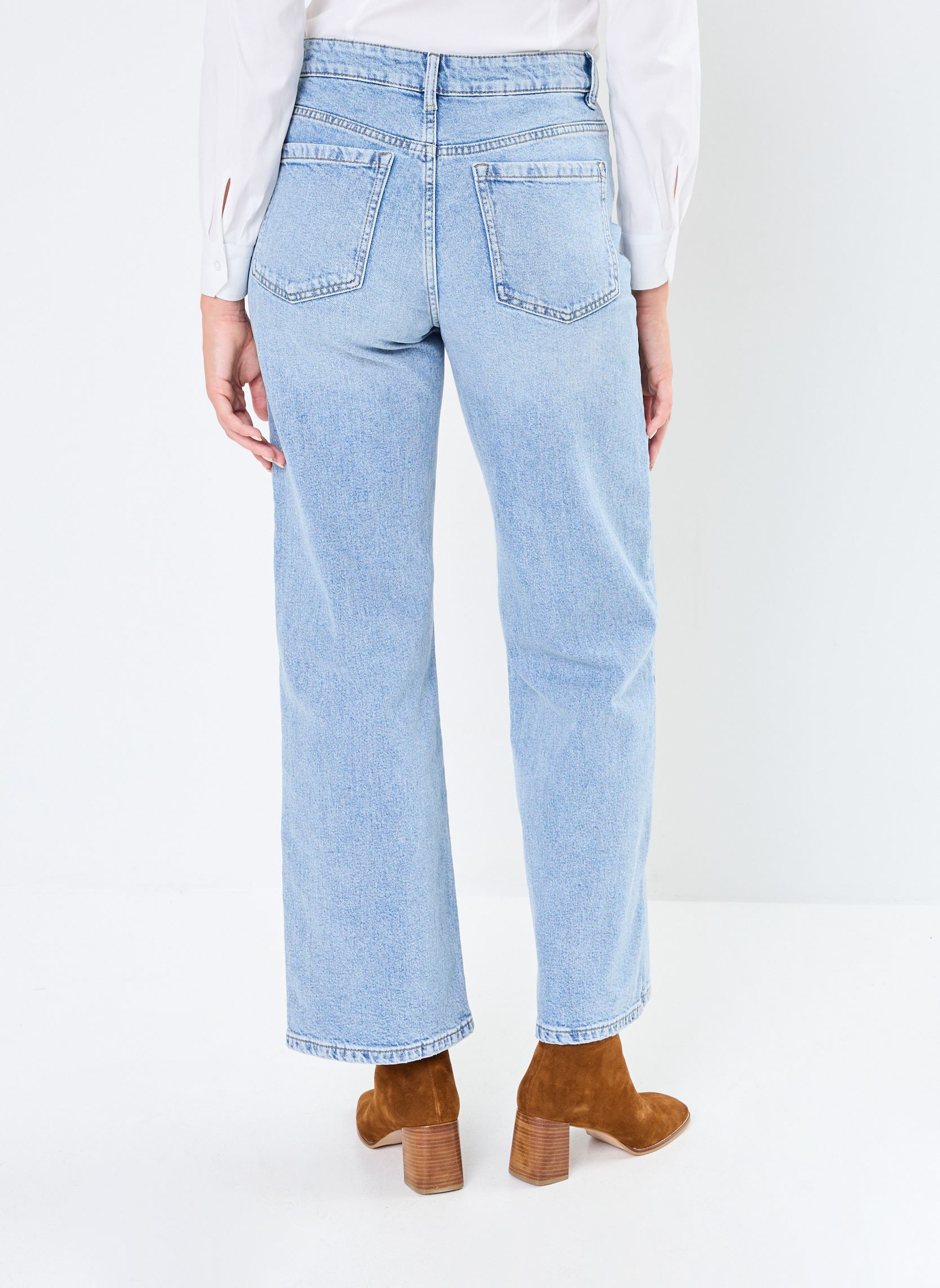 Wijde jeans / Flared Jeans PAMELODY dames blauw Georgia Rose Wijde jeans / Flared Jeans PAMELODY dames blauw Denim snow blue