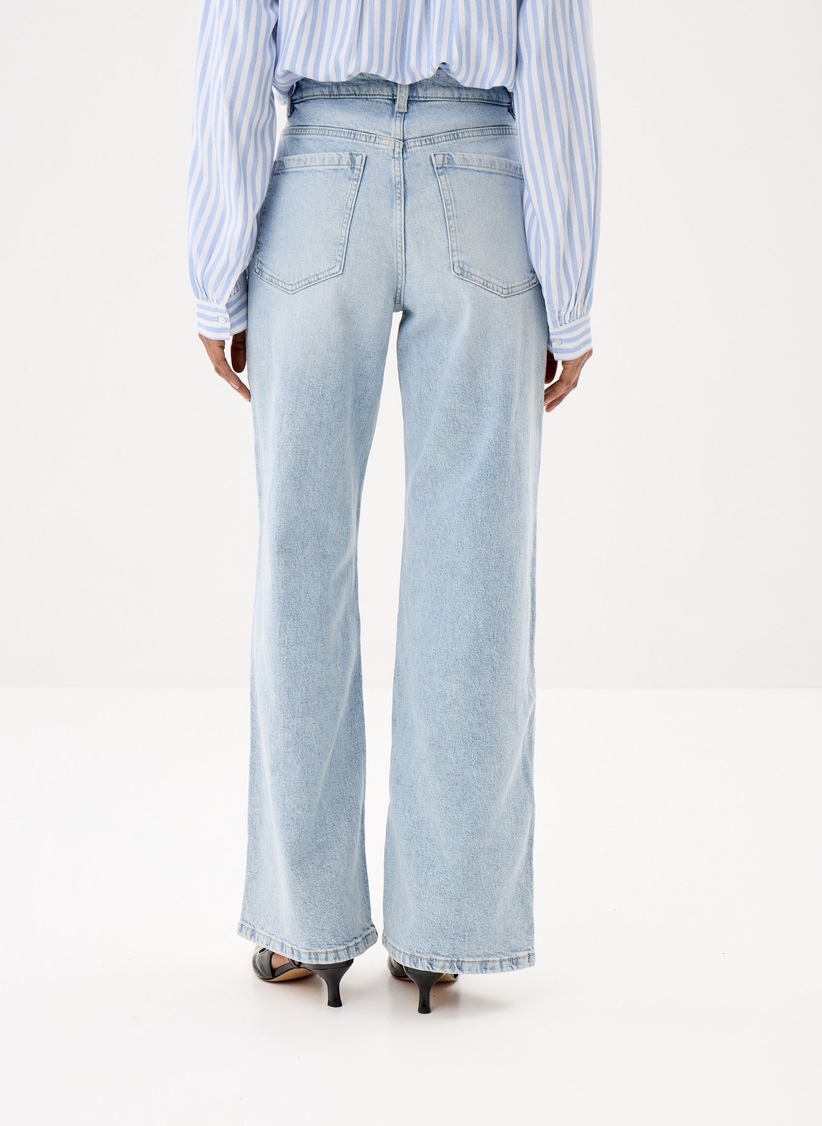Wijde jeans / Flared Jeans PAMELODY dames blauw Georgia Rose Wijde jeans / Flared Jeans PAMELODY dames blauw DENIM BLEACH