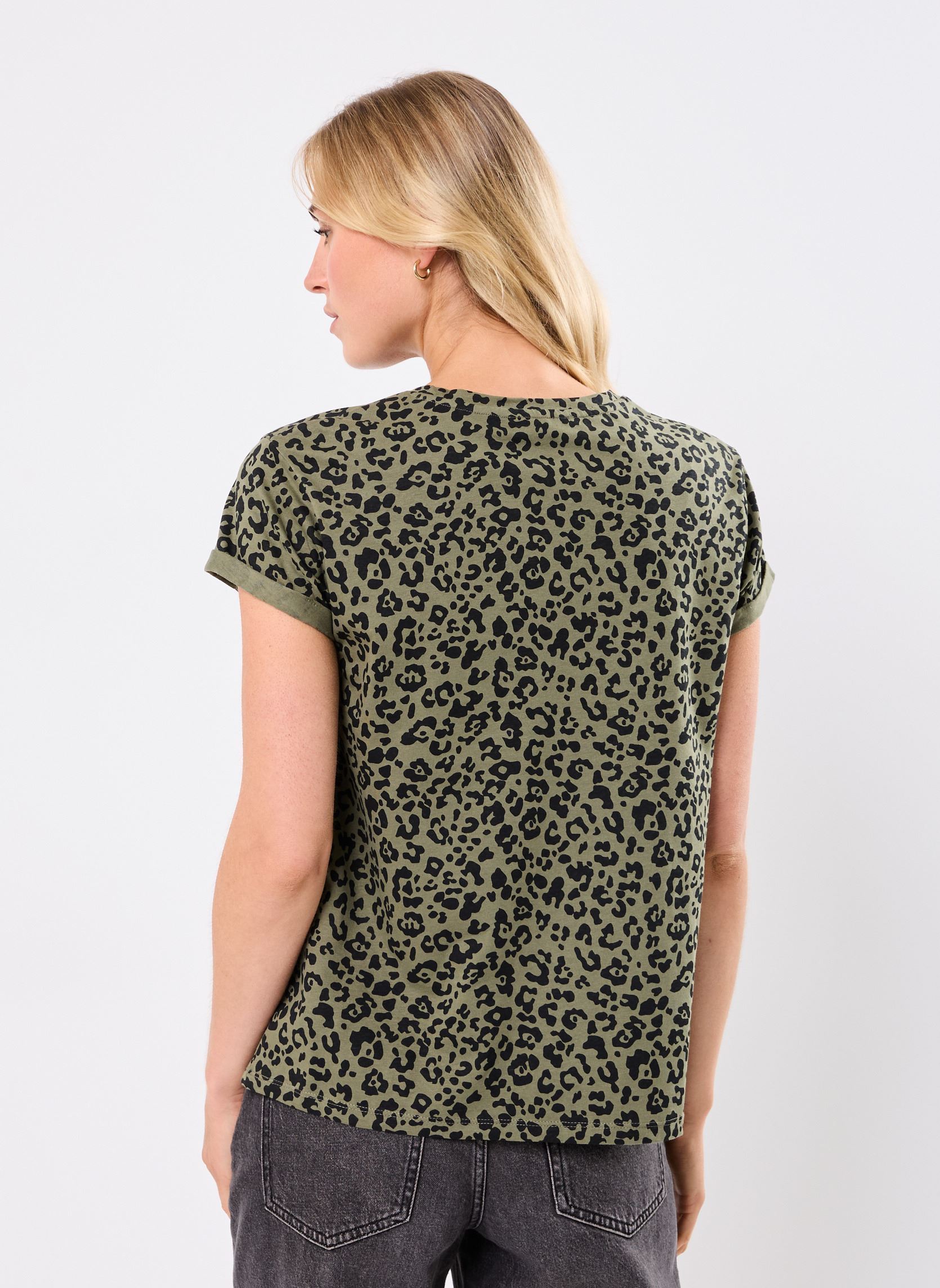 Tee-shirts manches courtes TANIMA léopard femme vert Georgia Rose Tee-shirts manches courtes TANIMA léopard femme vert ANI-BIMILEO-GR