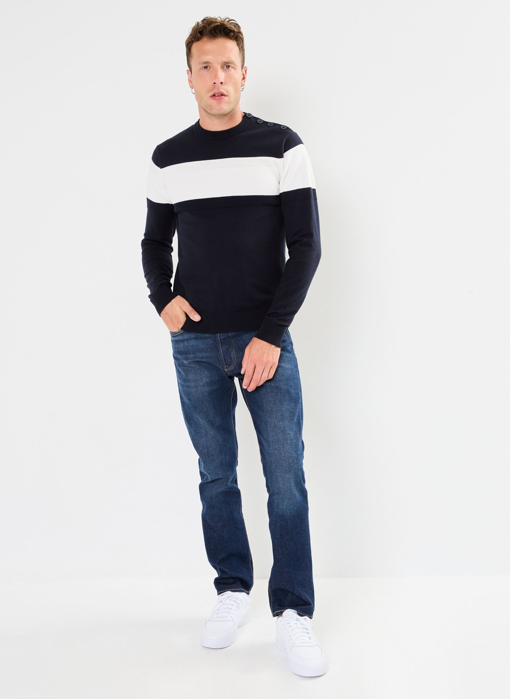 Pulls MIRAGE homme bleu Marvin&Co Pulls MIRAGE homme bleu SKY CAPTAIN