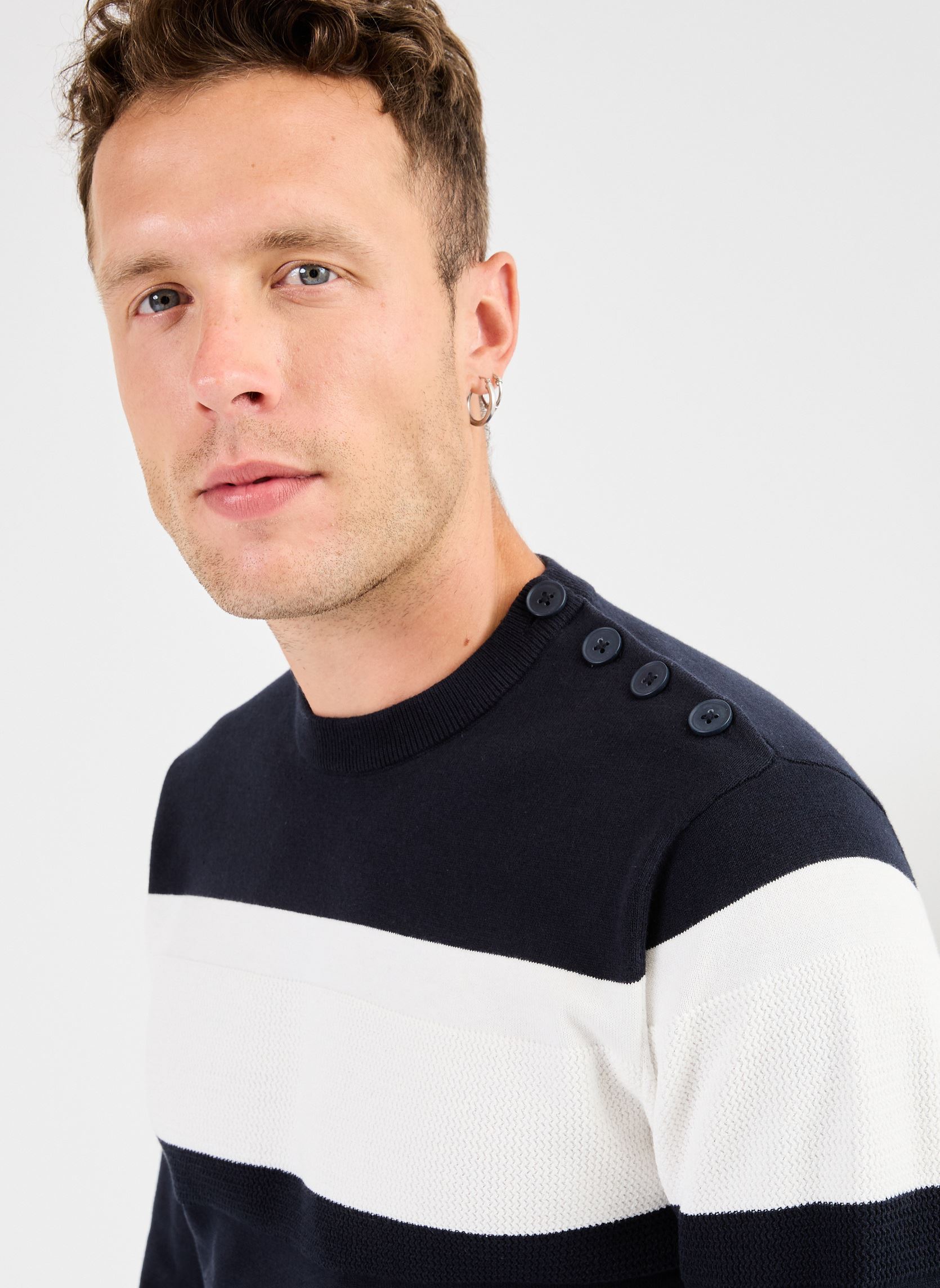 Pulls MIRAGE homme bleu Marvin&Co Pulls MIRAGE homme bleu SKY CAPTAIN