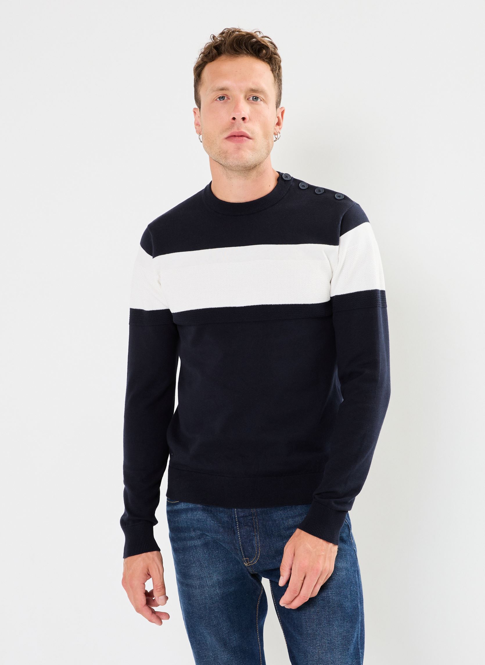 Pulls MIRAGE homme bleu Marvin&Co Pulls MIRAGE homme bleu SKY CAPTAIN