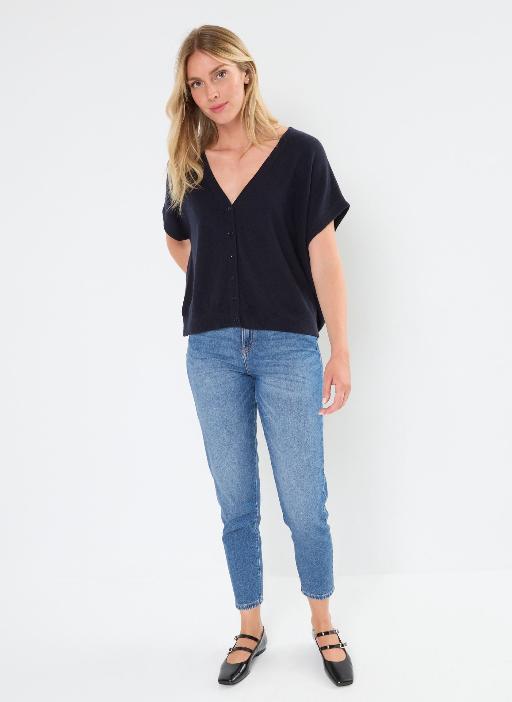 Vesten MCALLA laine dames blauw Georgia Rose Vesten MCALLA laine dames blauw MARINE
