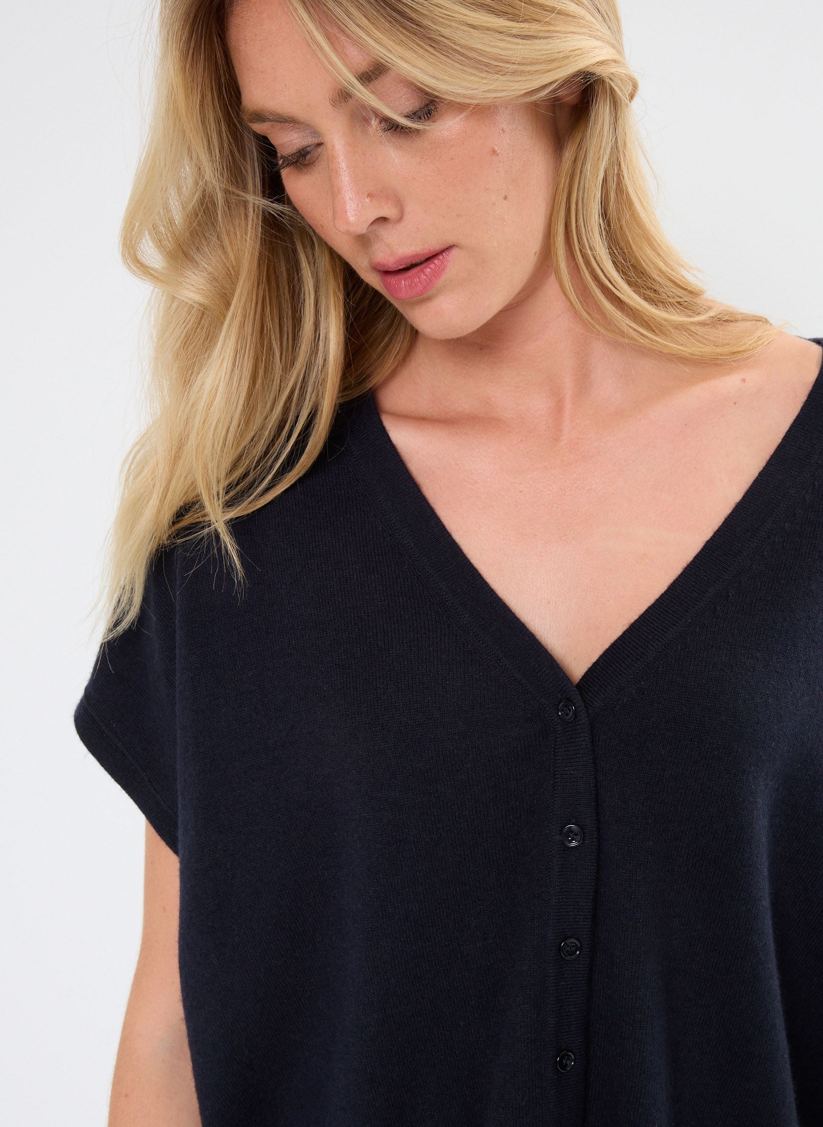 Vesten MCALLA laine dames blauw Georgia Rose Vesten MCALLA laine dames blauw MARINE