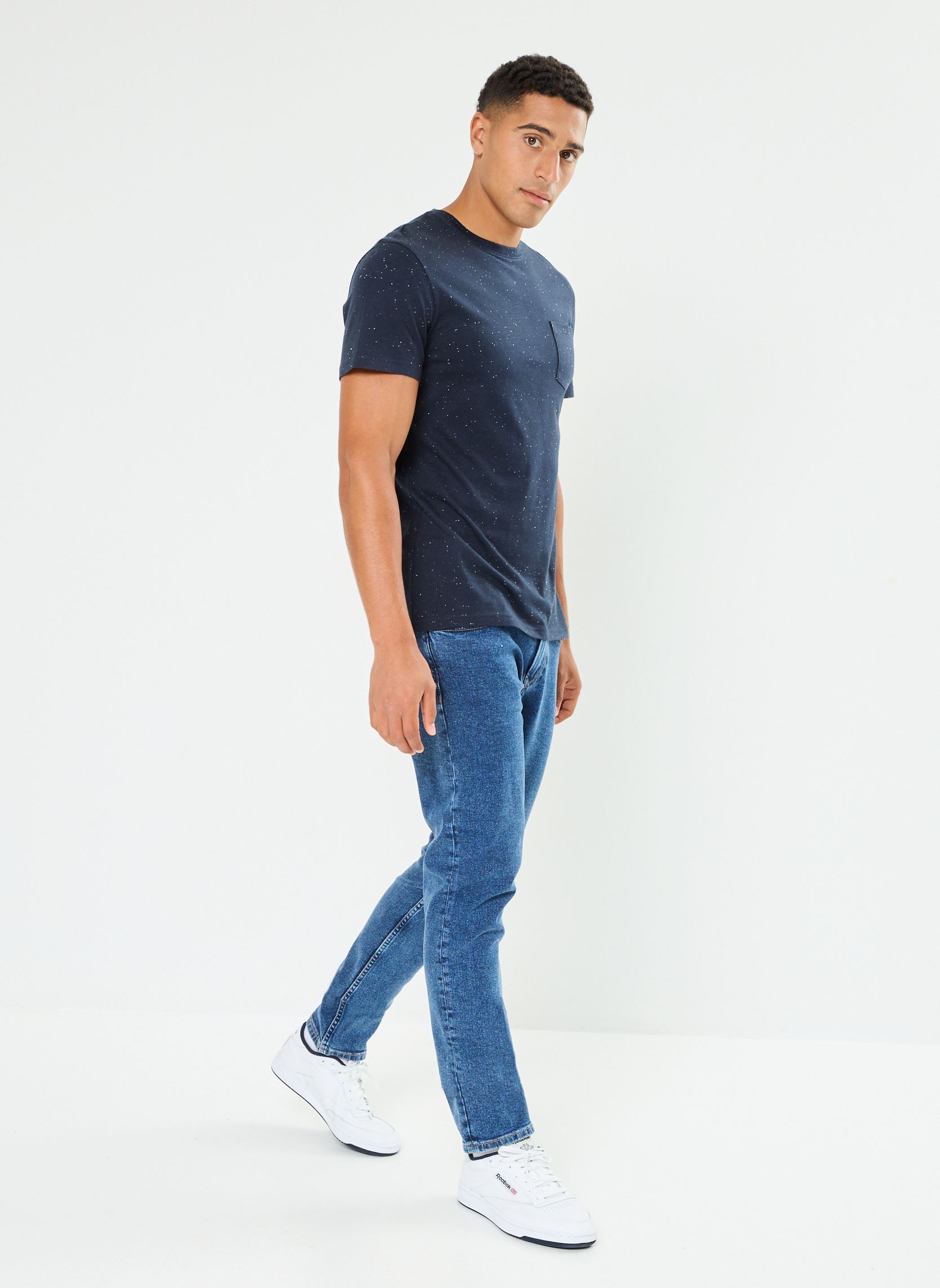 Tee-shirts manches courtes TOBIAS homme bleu MADE BY Tee-shirts manches courtes TOBIAS homme bleu BLACK IRIS