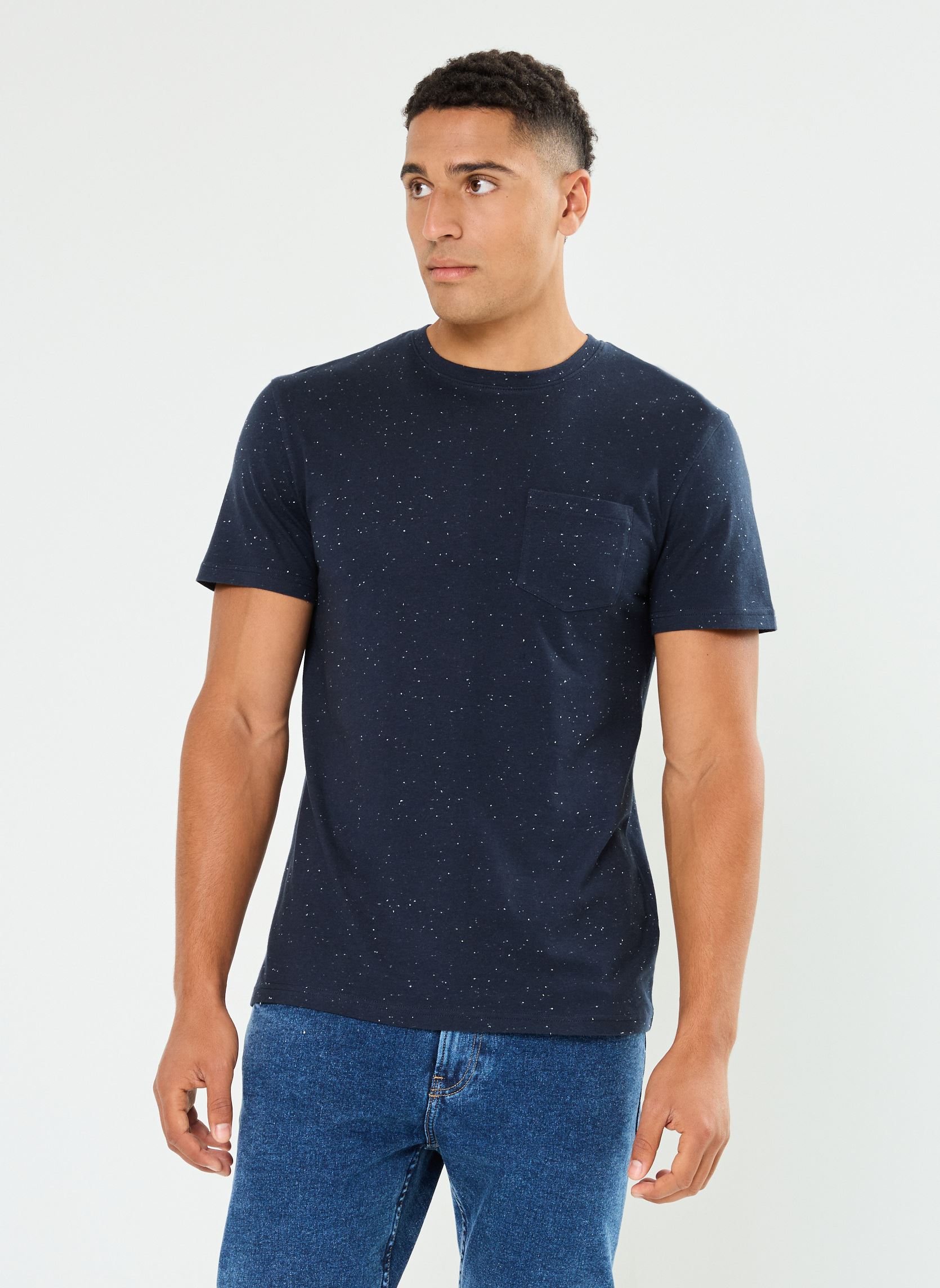 Tee-shirts manches courtes TOBIAS homme bleu MADE BY Tee-shirts manches courtes TOBIAS homme bleu BLACK IRIS
