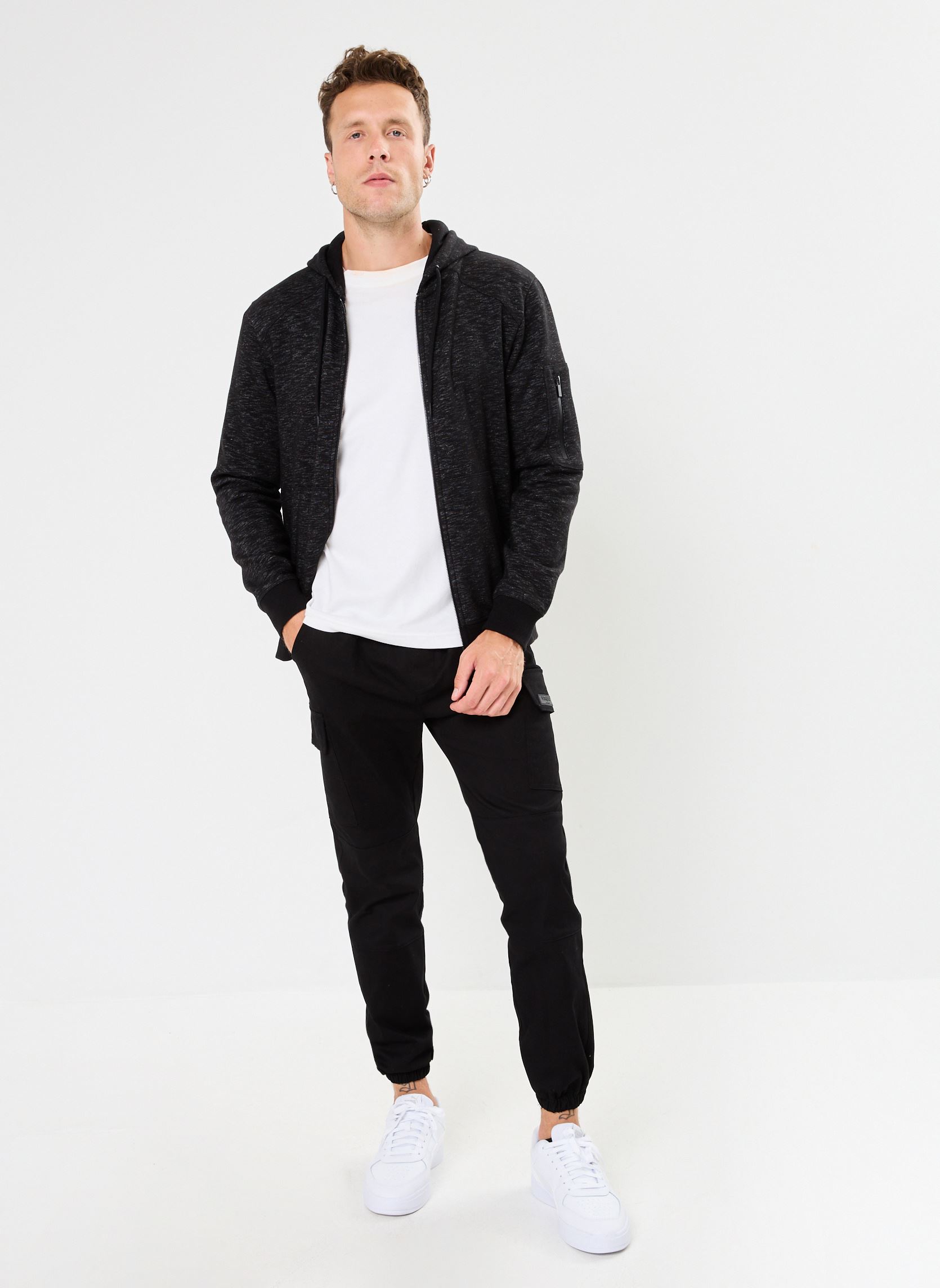 Sweaters met rits MANFRED heren zwart MADE BY Sweaters met rits MANFRED heren zwart NOIR