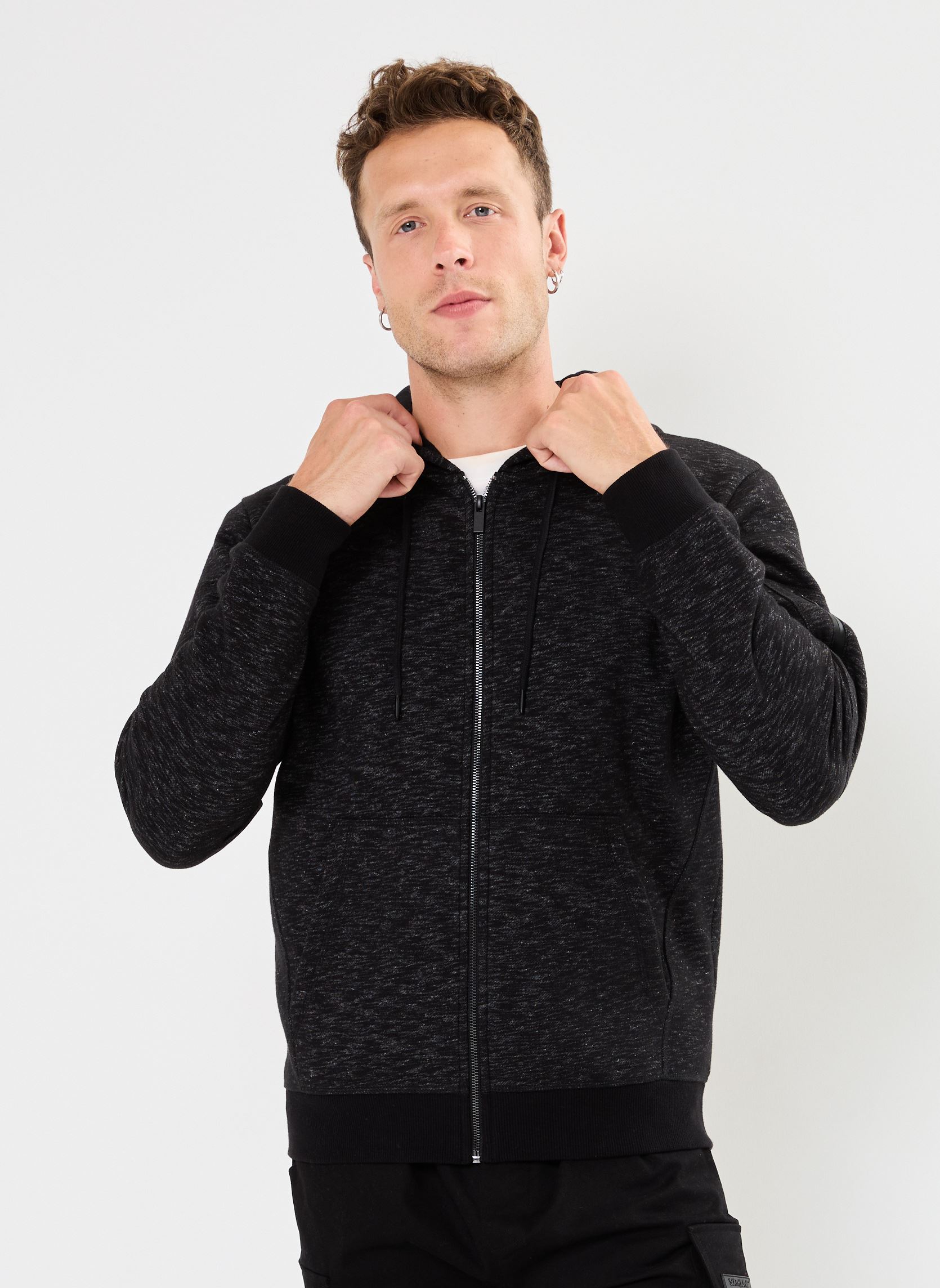 Sweaters met rits MANFRED heren zwart MADE BY Sweaters met rits MANFRED heren zwart NOIR