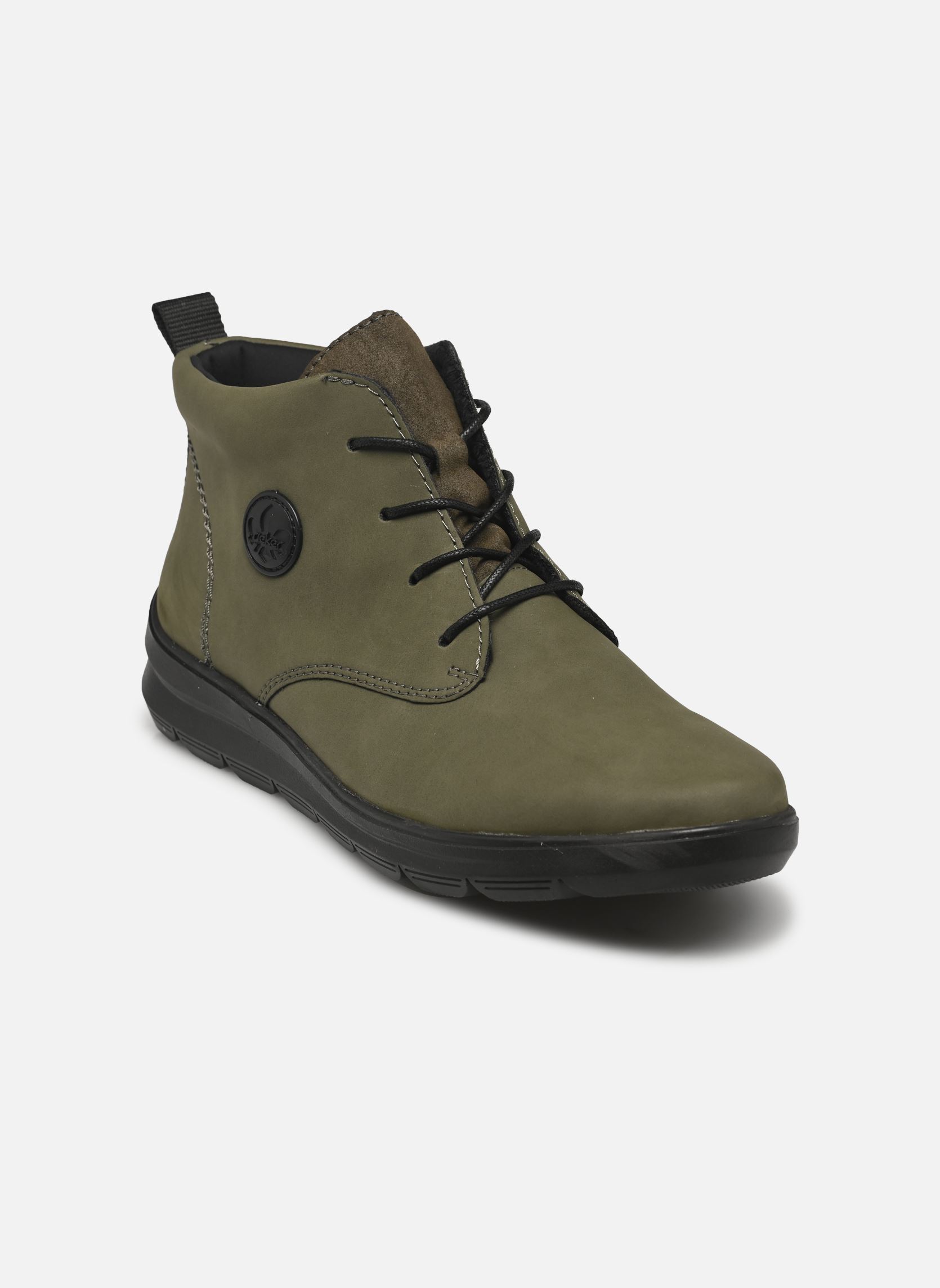 Geschnürte Stiefeletten Z0022 damen grün Rieker Geschnürte Stiefeletten Z0022 damen grün MOOR/MOOR