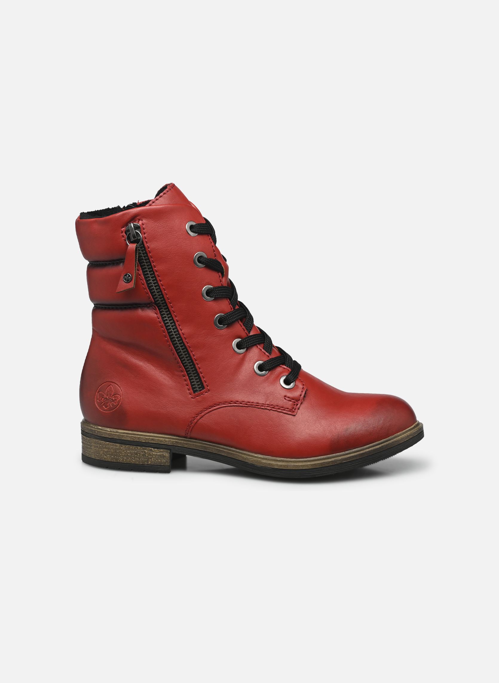 Veterlaarsjes 72212 dames rood Rieker Veterlaarsjes 72212 dames rood KIRSCH