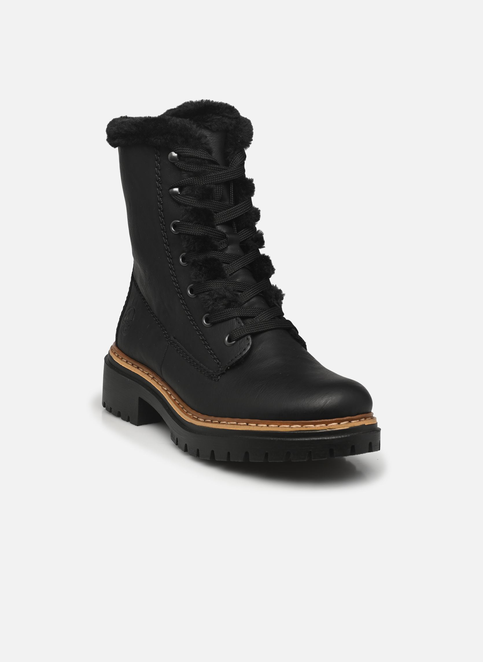 Veterlaarsjes 72625 dames zwart Rieker Veterlaarsjes 72625 dames zwart SCHWARZ/NERO