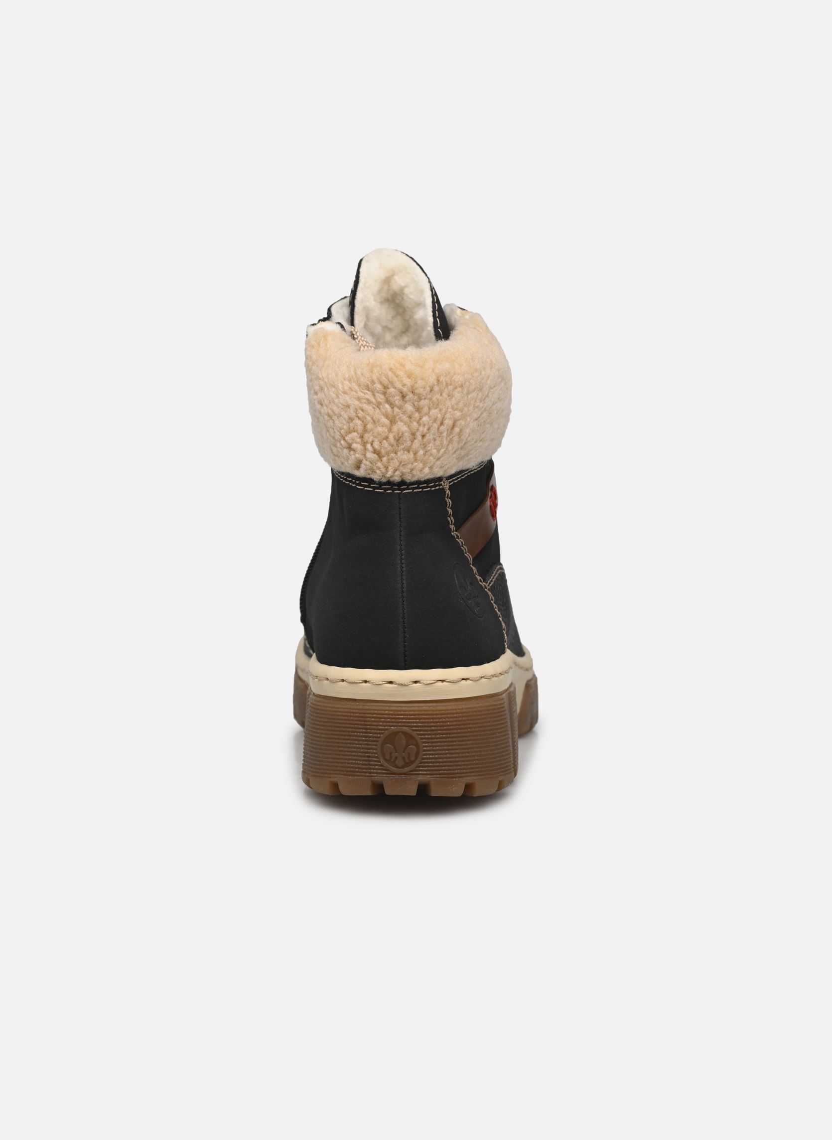 Veterlaarsjes X8638 dames blauw Rieker Veterlaarsjes X8638 dames blauw PAZIFIK/PAZIFIK/MOGANO/BEIGE