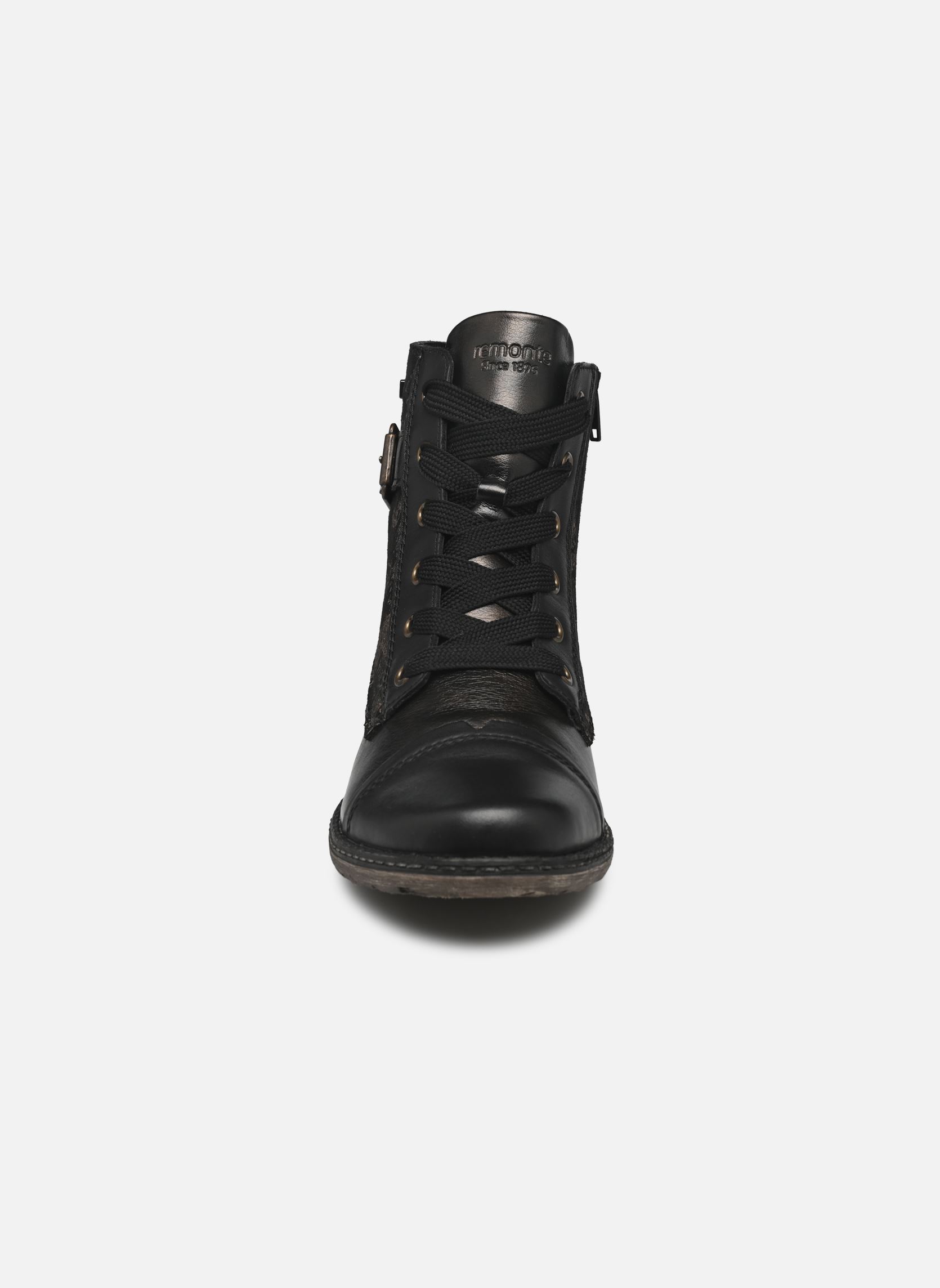Veterlaarsjes D4381 dames zwart Remonte Veterlaarsjes D4381 dames zwart schwarz/antik/schwarz/kufer