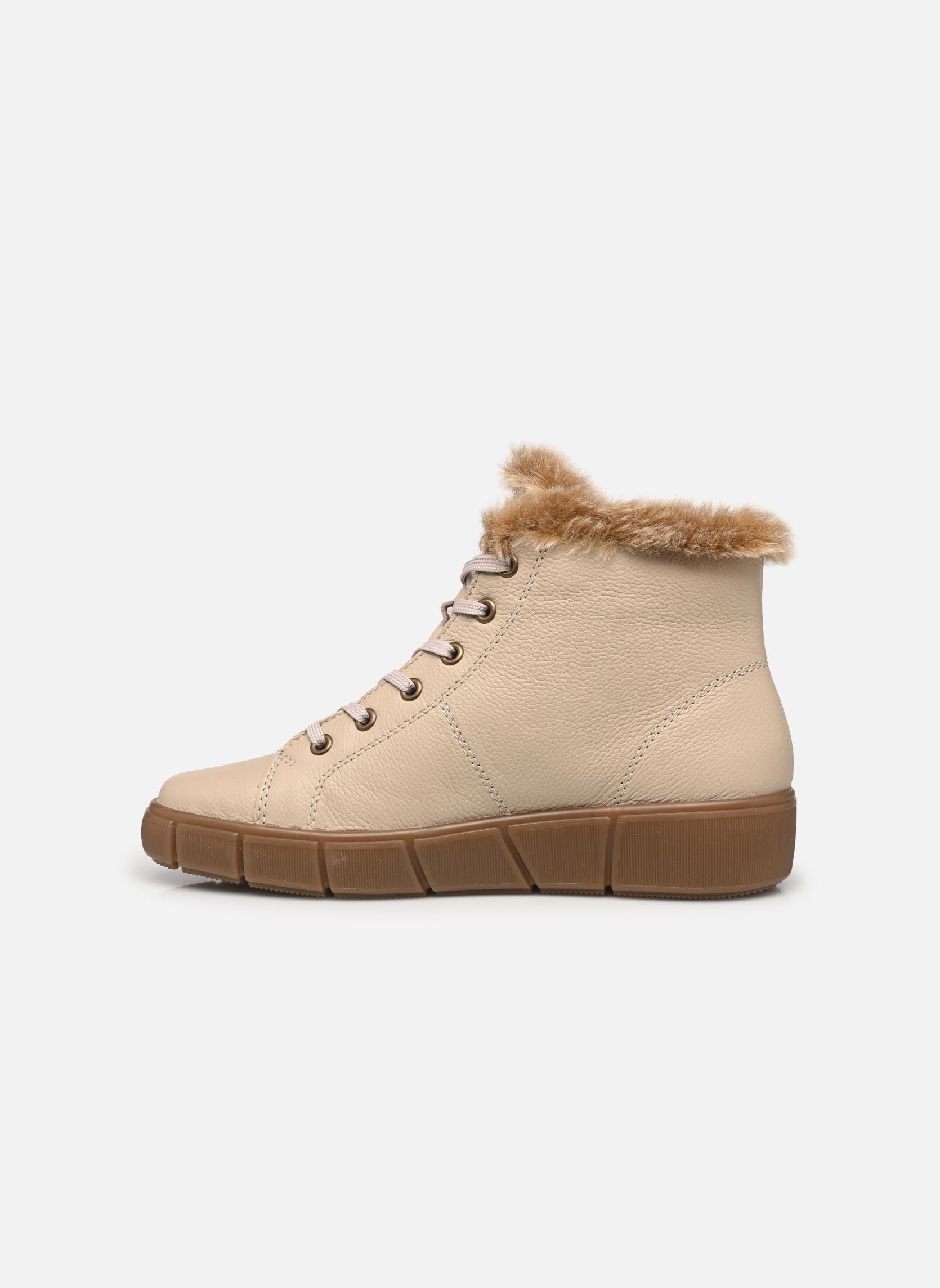 Baskets montantes D1T72 femme beige Remonte Baskets montantes D1T72 femme beige CREMA/MUSKAT/STEPPE