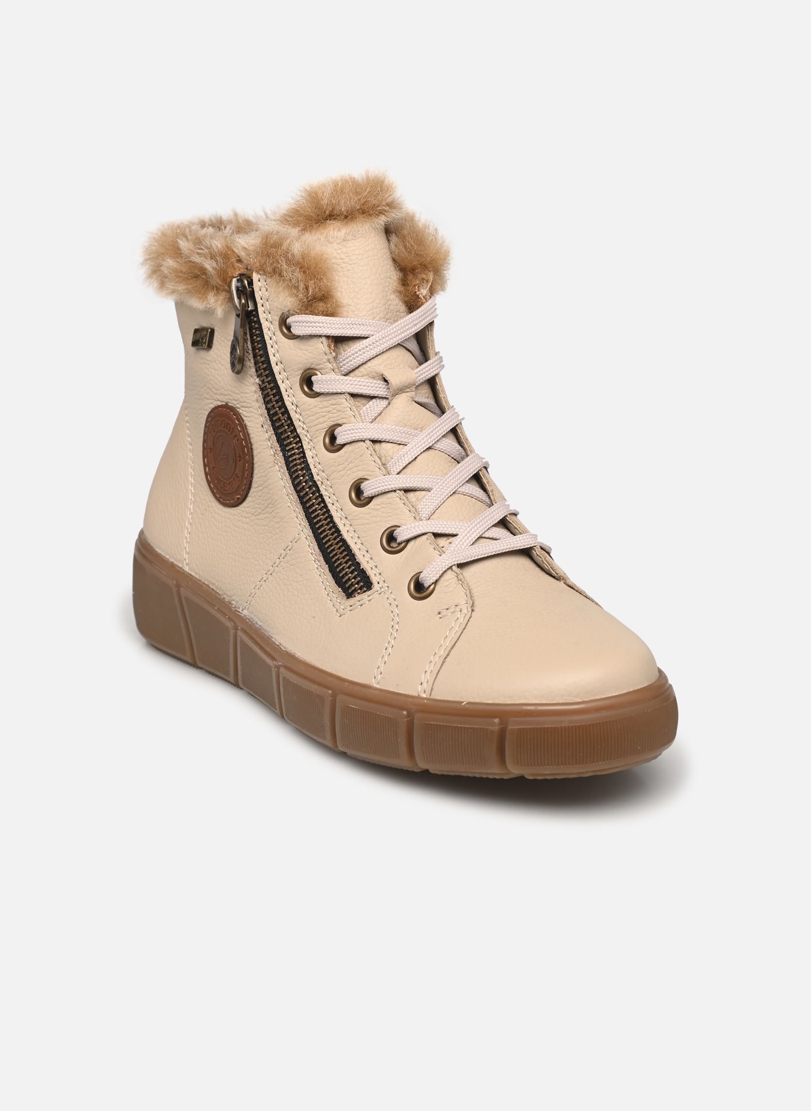 Baskets montantes D1T72 femme beige Remonte Baskets montantes D1T72 femme beige CREMA/MUSKAT/STEPPE