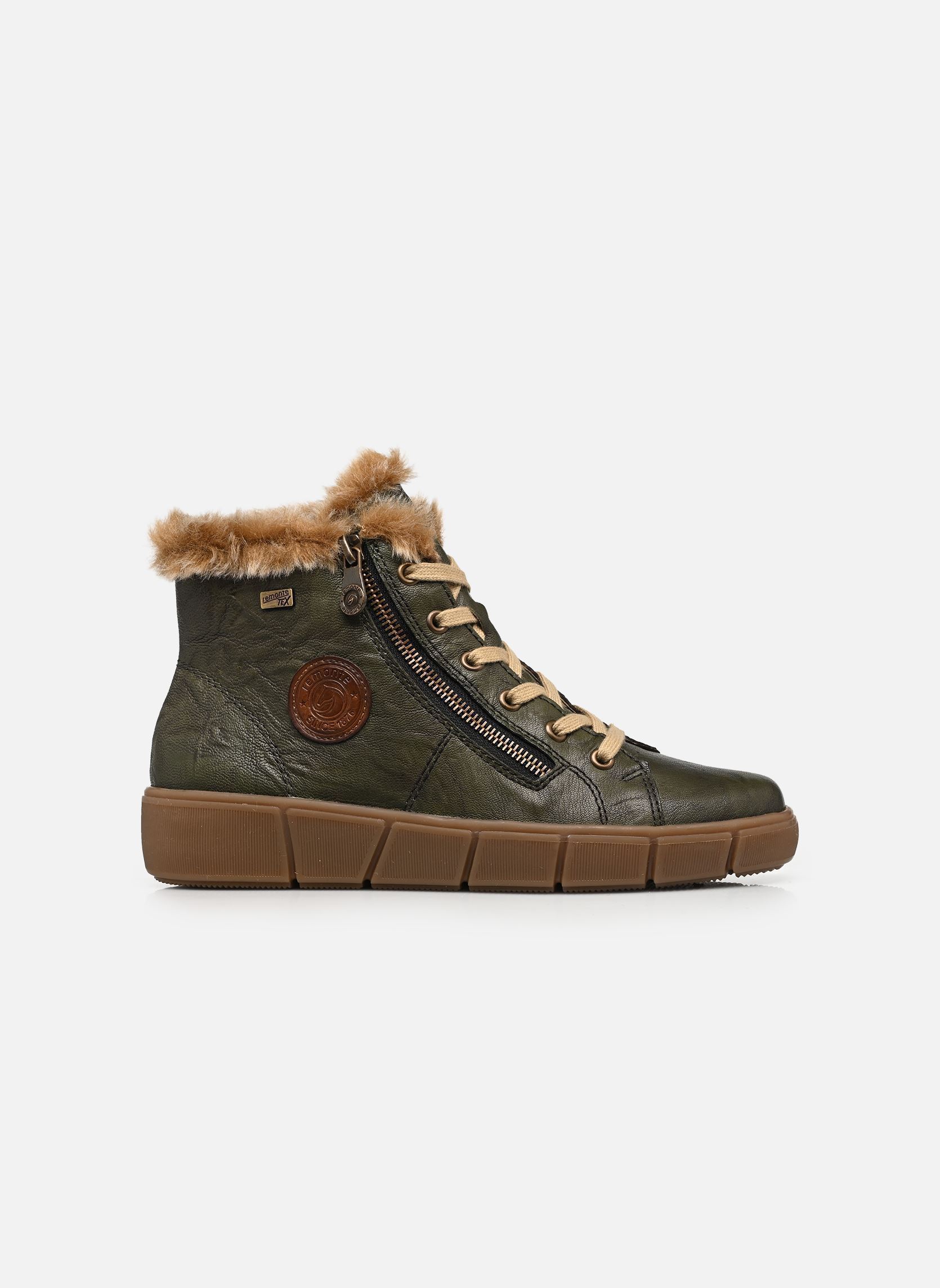 Baskets montantes D1T72 femme vert Remonte Baskets montantes D1T72 femme vert EFEU/MUSKAT/STEPPE