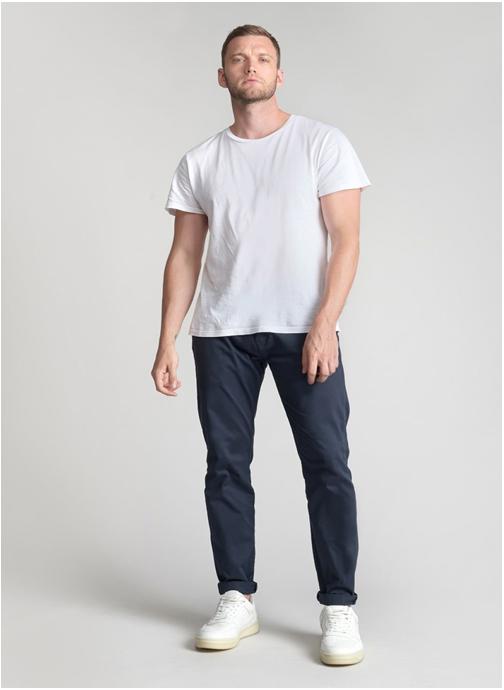 Le temps des cerises Pantalons droits Pantalon chino CESAR Blue homme bleu