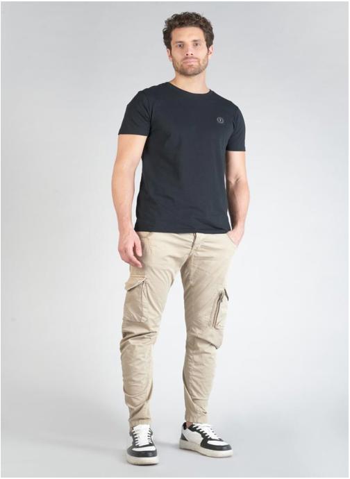Le temps des cerises Pantalons droits Pantalon cargo ALBAN Beige homme beige