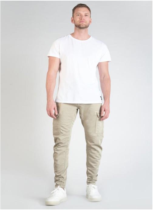 Le temps des cerises Pantalons droits Pantalon carotte KOGE Beige homme beige