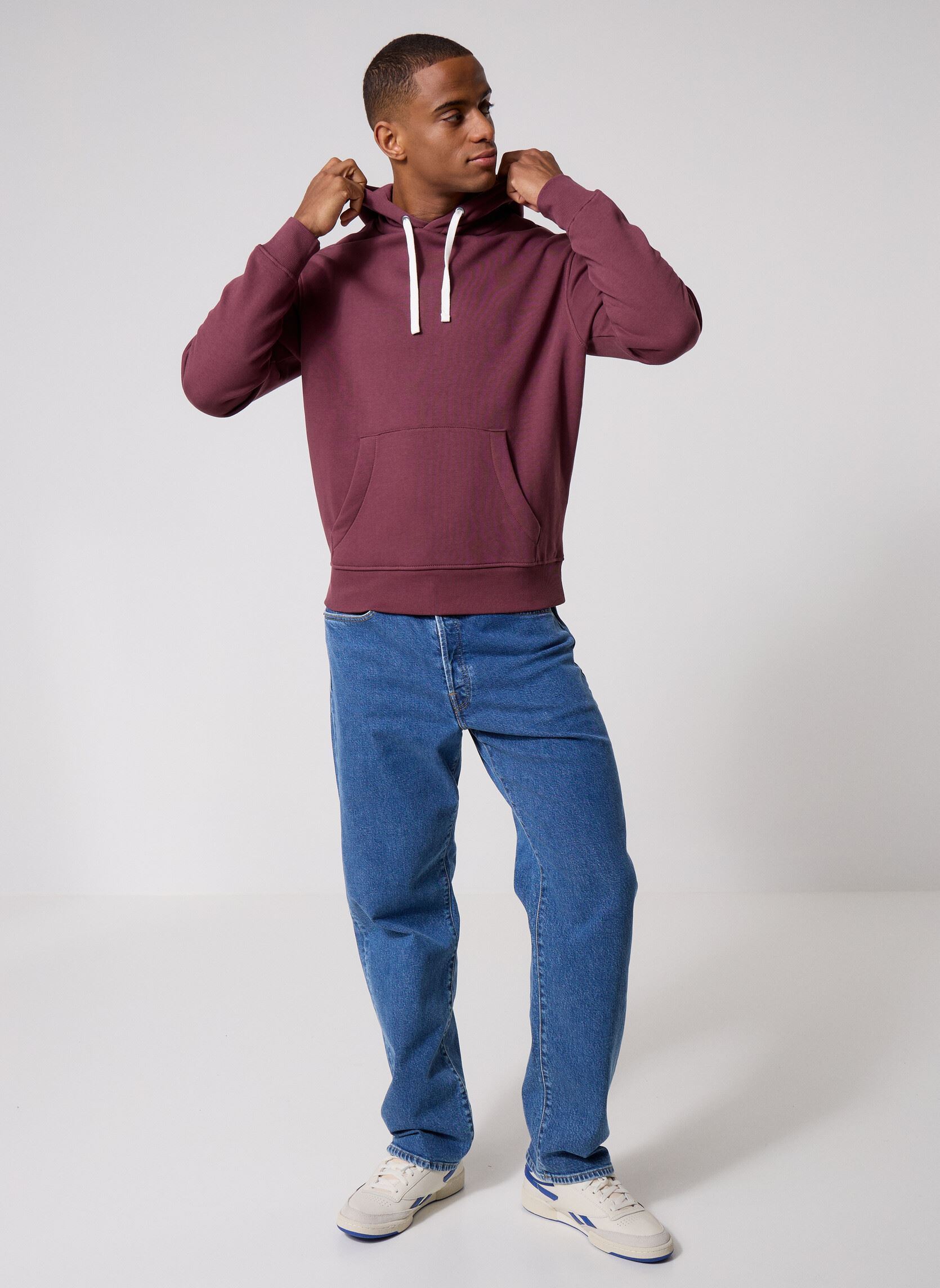 Hoodies GOOD1 sweat heren bordeaux Marvin&Co Hoodies GOOD1 sweat heren bordeaux CATWABA GRAPE
